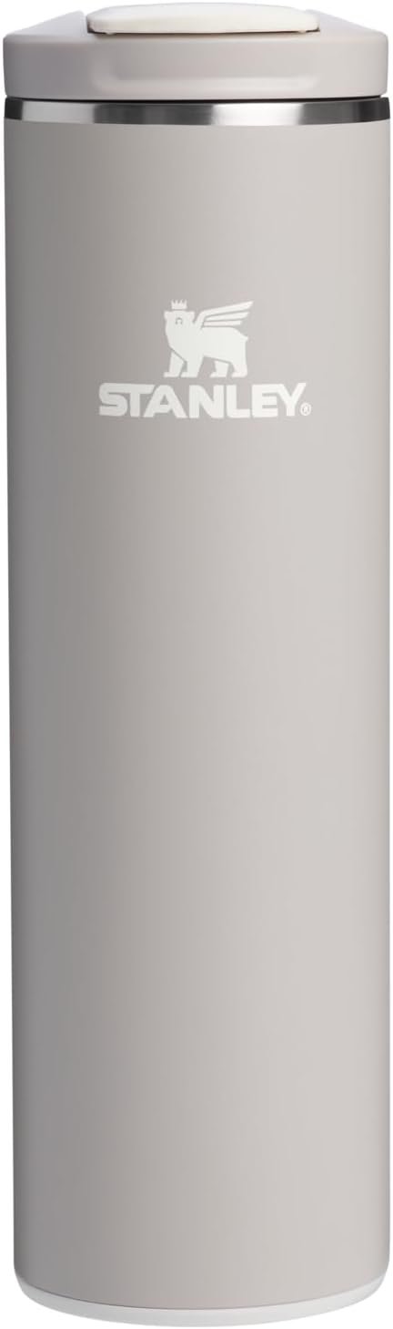 STANLEY Transit FlipTop Mug | Leakproof Coffee Travel Cup | Vacuum Insulated Stainless Steel | Stays Hot or Cold for Hours | BPA-Free | 16 oz | Ash
