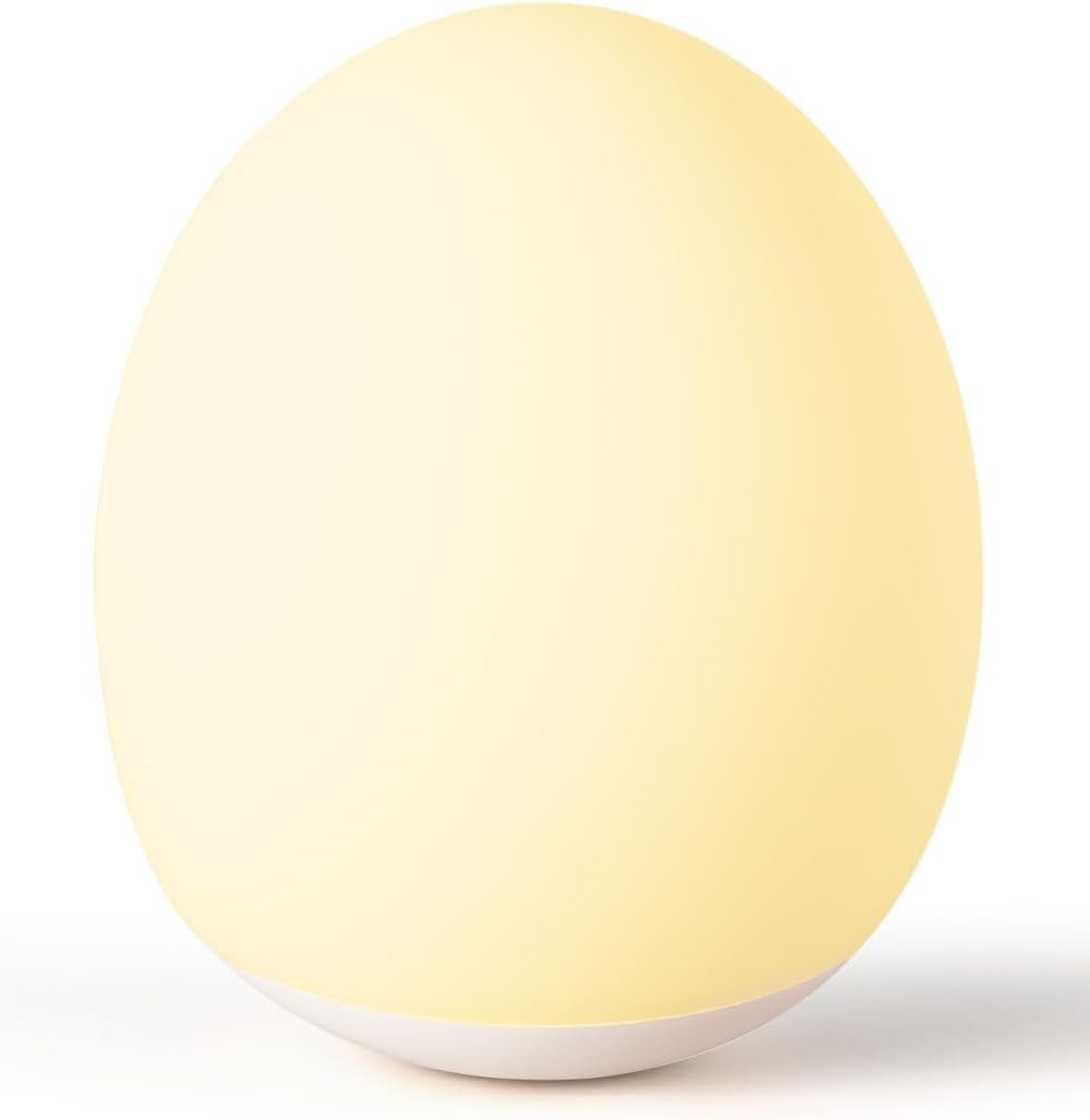 Night Light for Kids,Egg Night Light for Baby Nursery | 3-Level Dimming &30-Min Timer Portable Nursery Night Lamp forBaby Nursery & Kids Bedroom,BPA Free, Eye Caring, Soft