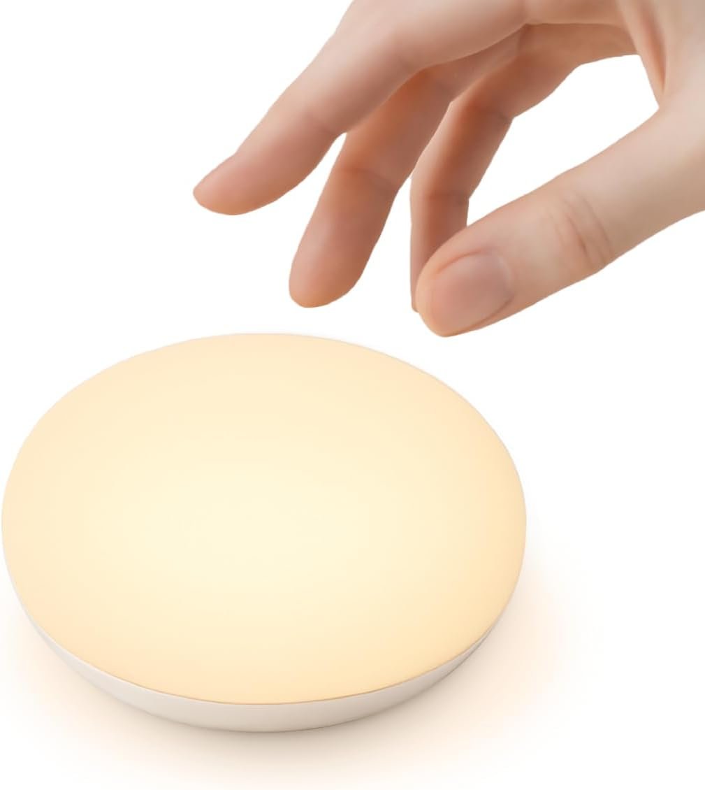 Anico Flip & Touch Baby Night Light, Small Portable Egg Light for Nursery | Dimmable, Baby Safe, Soft Glow, Rechargeable Silicone Lamp for Diaper Change,Feeding,Travel,Hospital, Newborn Essential Gift