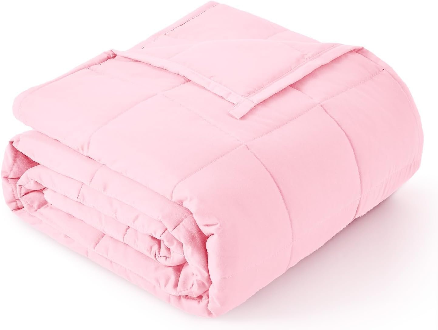 Topblan Weighted Blanket for Adults 12lbs, Soft Cooling Breathable Weighted Throw for Sleeping, Machine Washable Heavy Blanket with Glass Beads for Summer, Sofa Bed, 48″x72″ Twin Size