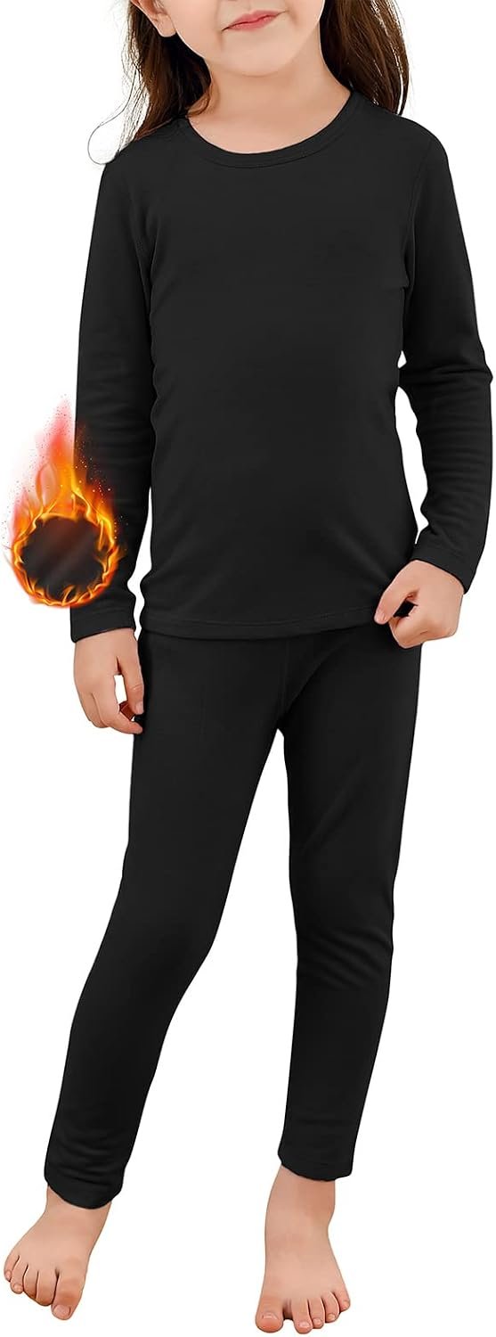 American Trends Thermal Underwear for Kids Toddler Winter Base Layer Long Johns Sets for Girls Boys