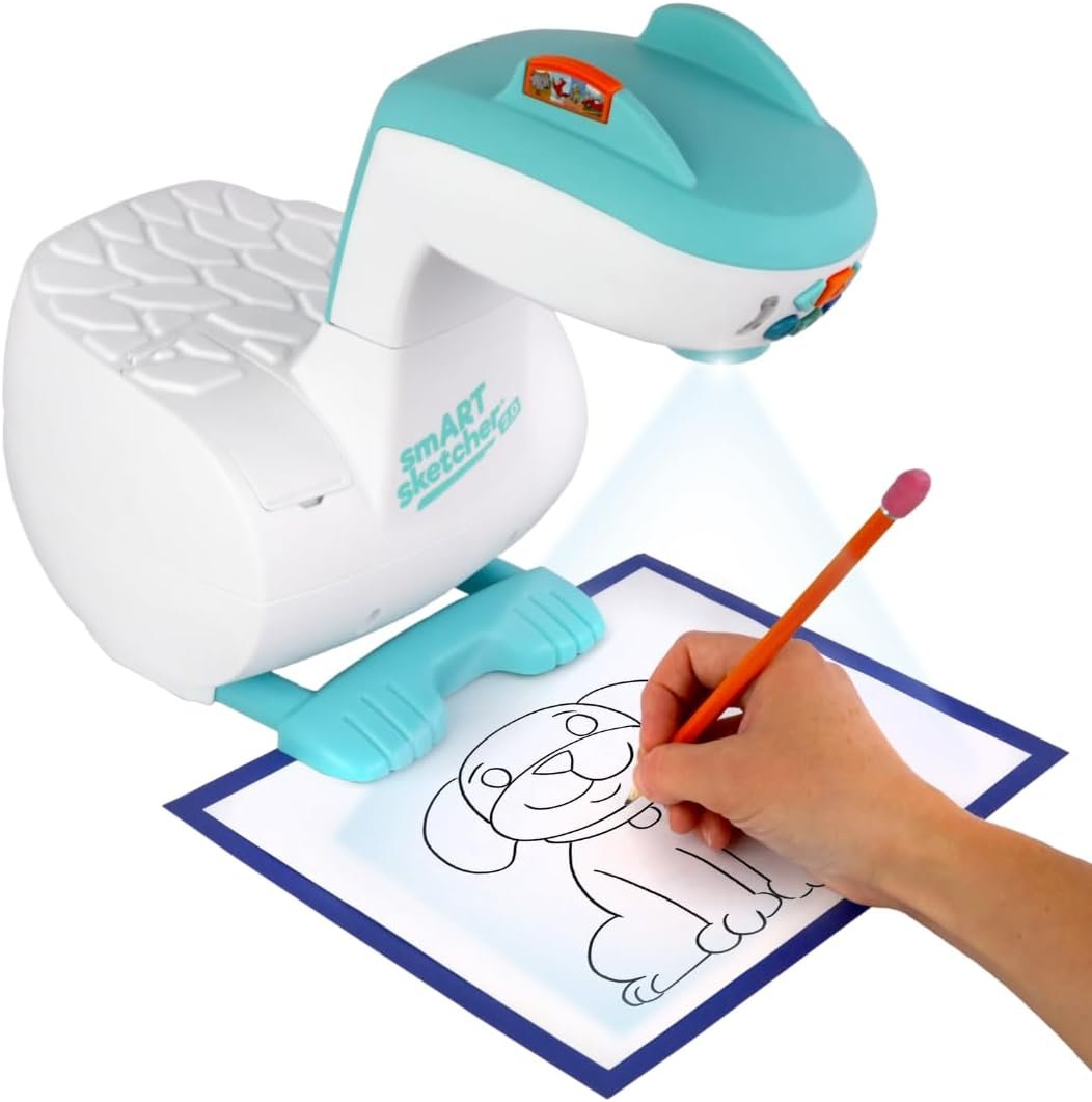 Flycatcher Smart Sketcher 2.0 Projector, Drawing and Tracing Projector for Kids, Educational Arts & Crafts Toy, Gift for Boys and Girls Ages 5+ | Activities via Cartridges & Free App Turns Photos to Tracings; Educational Arts & Crafts, Learn to Draw Gift for Boys & Girls