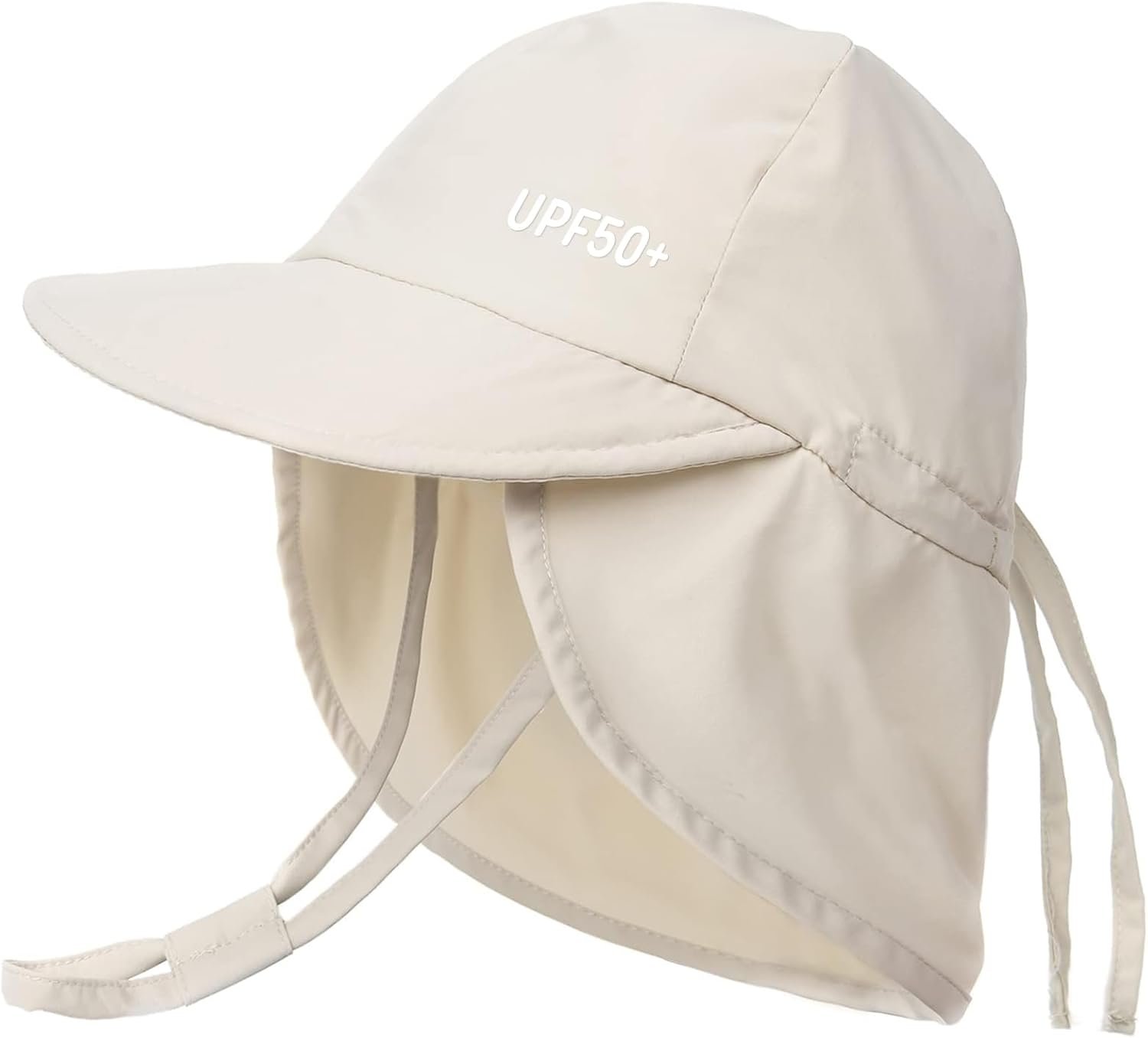 FURTALK Baby Sun Hat with Neck Flap UPF 50+ Toddler Quick Dry Swim Hat | UV Protection Wide Brim, Quick-Dry Nylon, Adjustable Back Drawstring, Ultra-Lightweight, Perfect for Pool or Beach