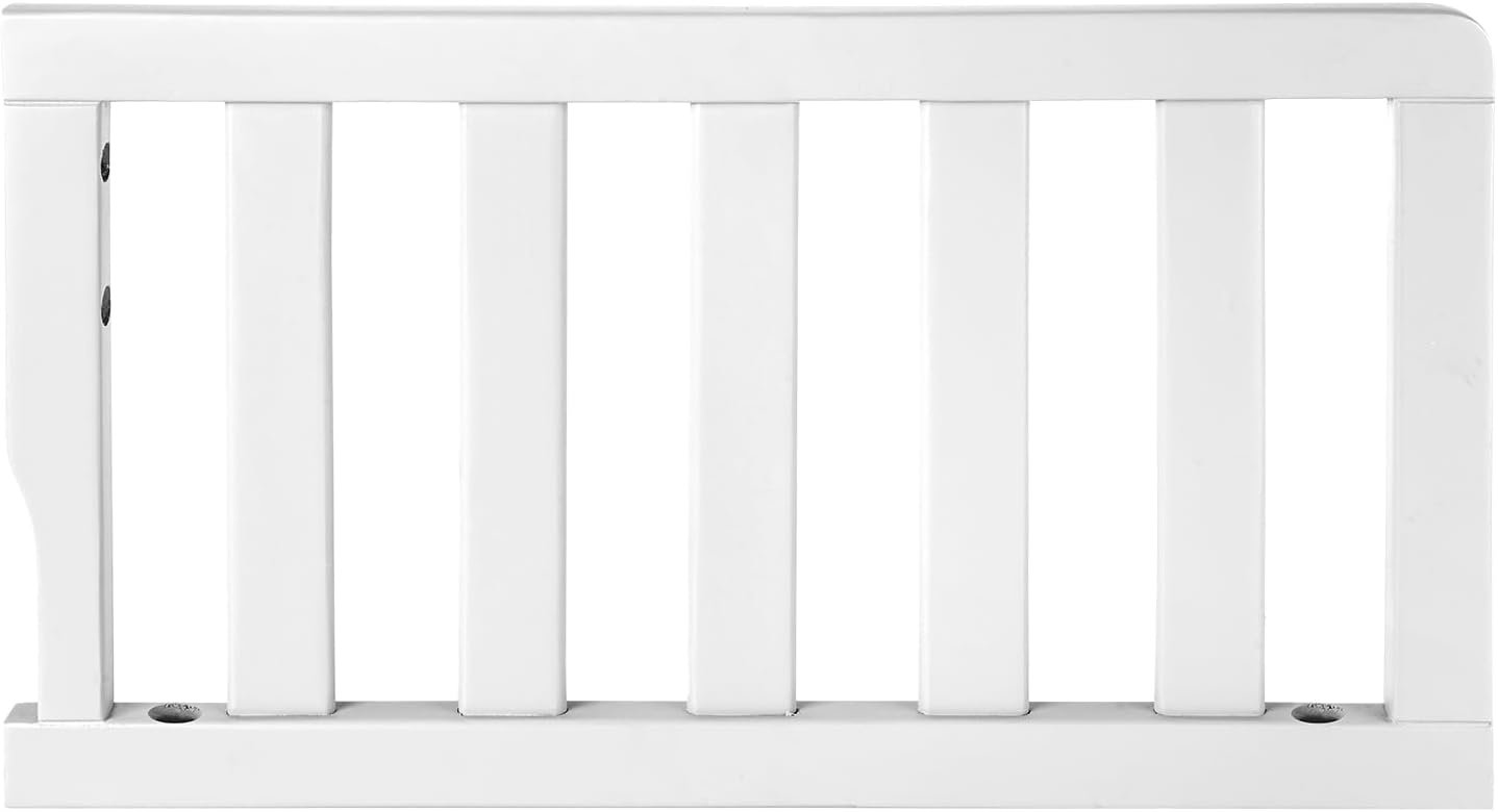 Salcod Toddler Safe Guardrail Compatible with Dream On Me Cribs, White | Fits Select Dream On Me Convertible Cribs, 20″W x 12″H, Toddler Bed Rail, Crib Conversion Guardrail, Wood Construction