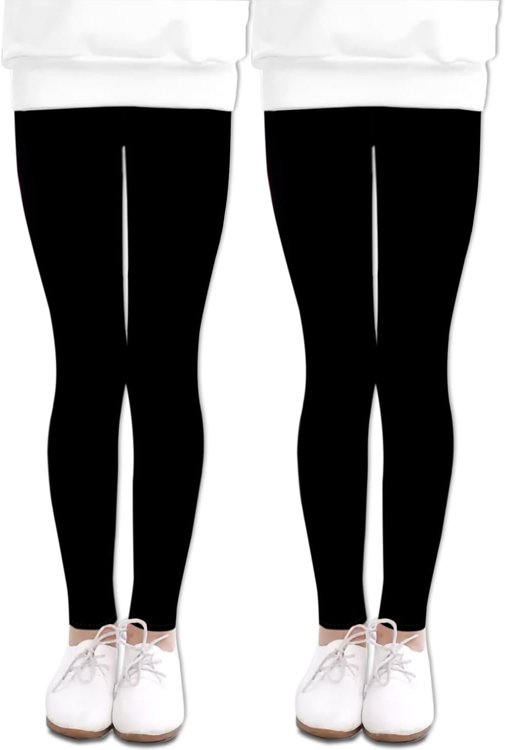LUOUSE Girls’ Leggings Full Length Comfy Pants Trousers 4-13 Years