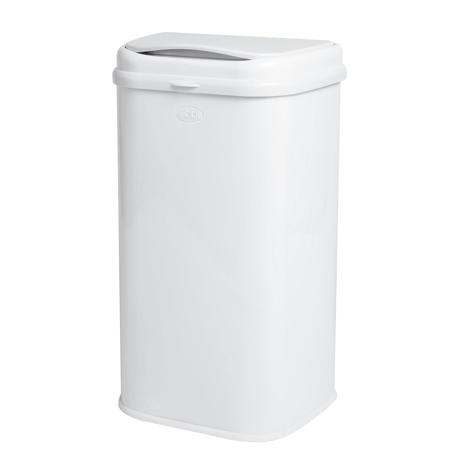 Ubbi Adult Diaper Pail, 13-Gallon Stainless Steel Incontinence Disposal Bin | Odor Locking Trash Can for Adult Diapers, Elderly Care & Caregivers, No Special Bags Required, White