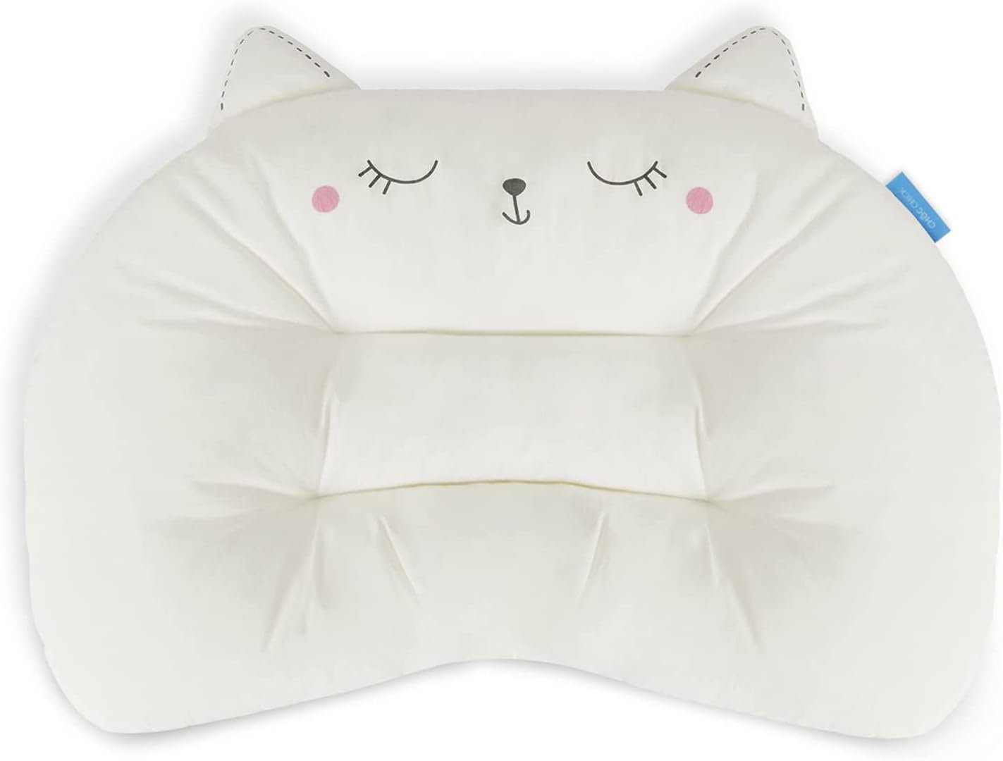 Choc chick Toddler Pillow for Sleeping, 20×14 Inches, Cat | 100% Breathable Cotton Surface, Machine Washable, Hypoallergenic Kids Pillow for 2 Year Old, Ideal for Naptime & Travel