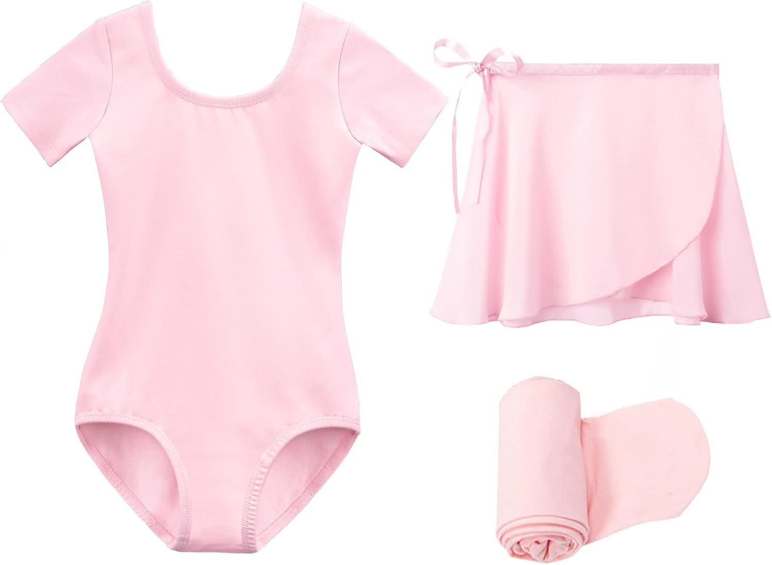 Stelle Girls Ballet Leotards Toddler Dance Combo with Skirt and Tights