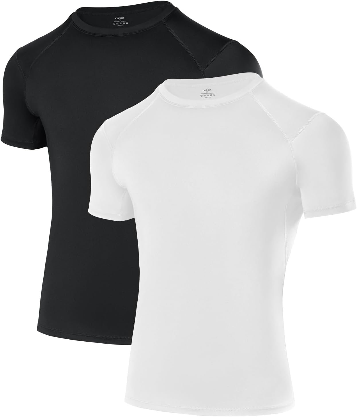Niksa 1/2/3 Pack Boys Compression Shirt, Youth Athletic Quick Dry Undershirt Kids Sport Base Layer for Baseball Football