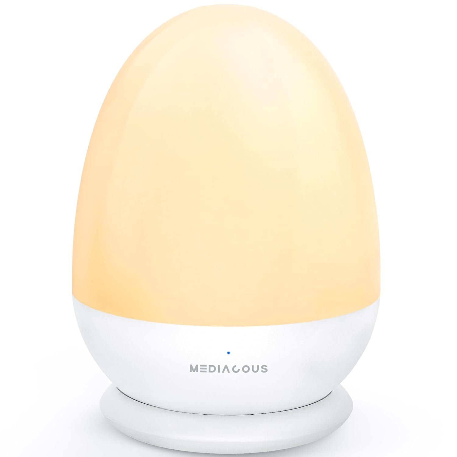 MediAcous Night Lights for Kids Room Egg Light for Nursery | Dimmable Baby Night Light with 1H Timer & Touch Control & Stable Charging Pad, ABS+PC LED Egg Night Light for Breastfeeding