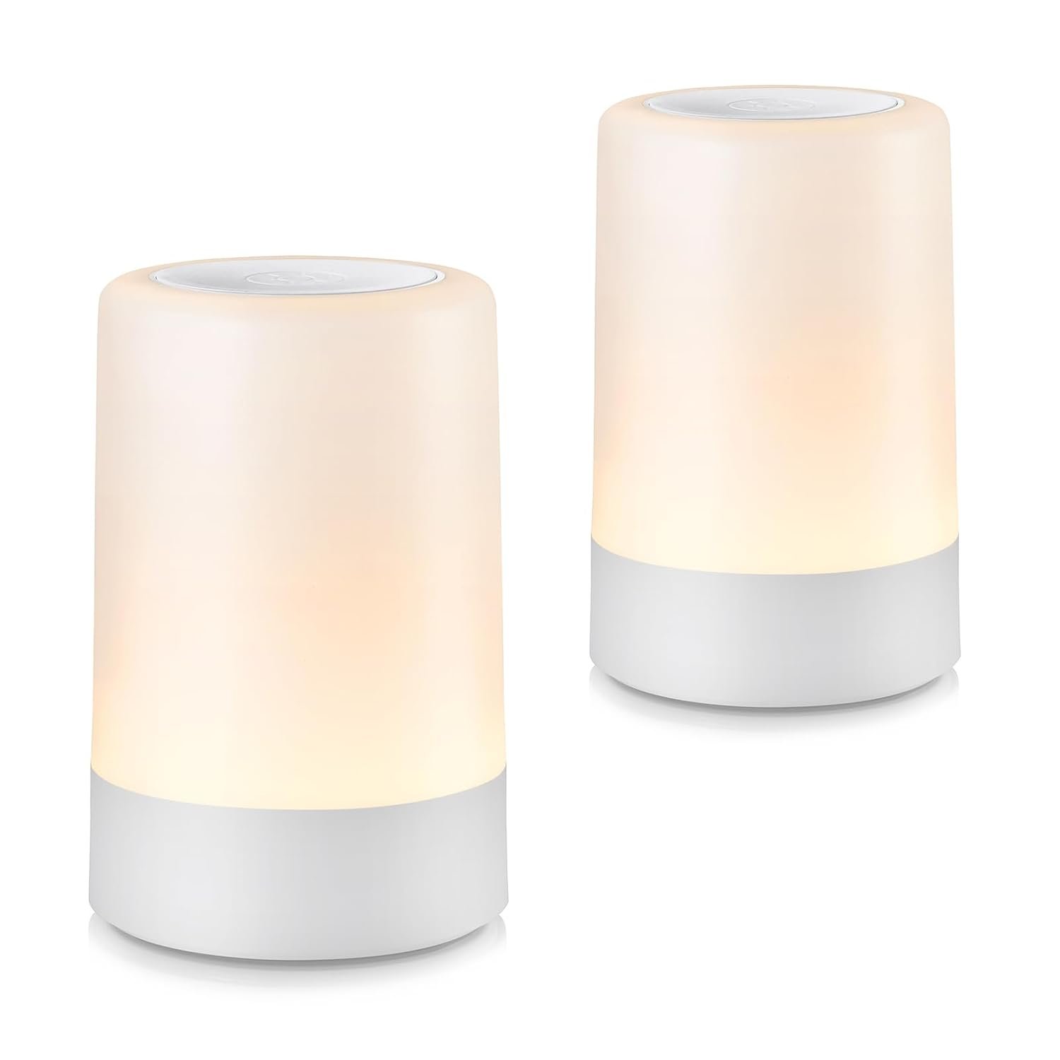 G Keni 2 Pack Baby Night Light for Nursery, Rechargeable Touch Night Light, Portable Bedside Lamp, Dimmable Nursing Light for Breastfeeding, Diaper Changes, Kids Room & Bedroom