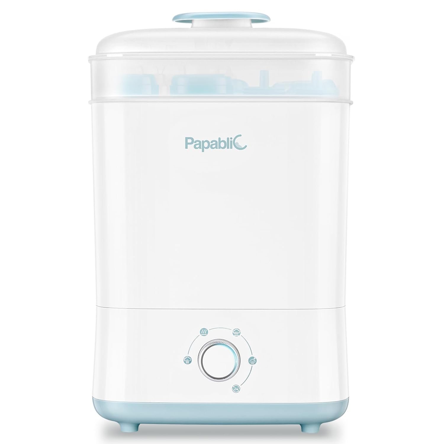 Papablic Baby Bottle Sterilizer and Dryer Pro, 10 Bottles Large Capacity | Esterilizador De Biberones, Electric Steam Sterilizer for Baby Bottles, Pacifiers, and Pump Parts