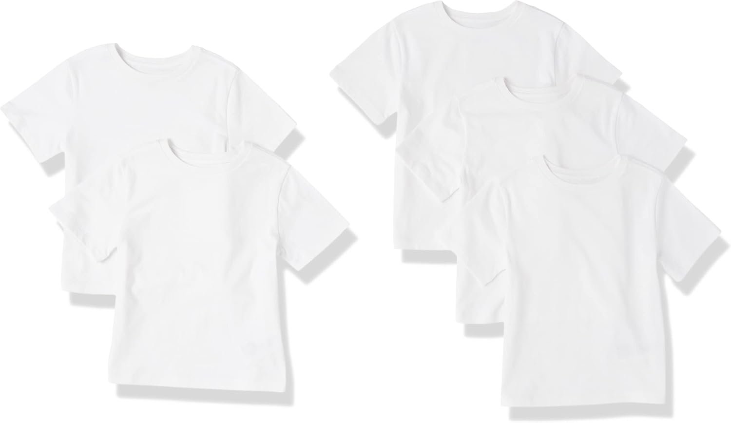 Amazon Essentials Boys and Toddlers’ Short Sleeve Tee Shirts, Cotton Jersey, Multipacks