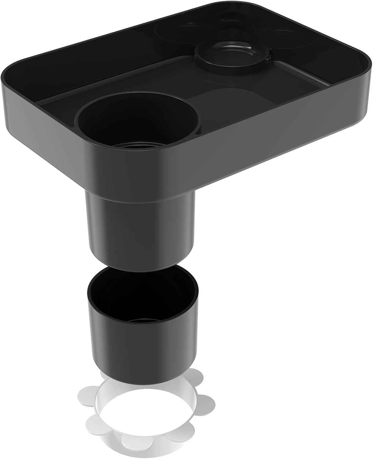 Car Seat Tray for Kids Travel, Carseat Tray for Food Toddler, Car Seat Table Tray, Car Seat Cup Holder Snack Tray for Graco, Evenflo, Chicco, Rotatable Removable Family Road Trip Essentials – Black