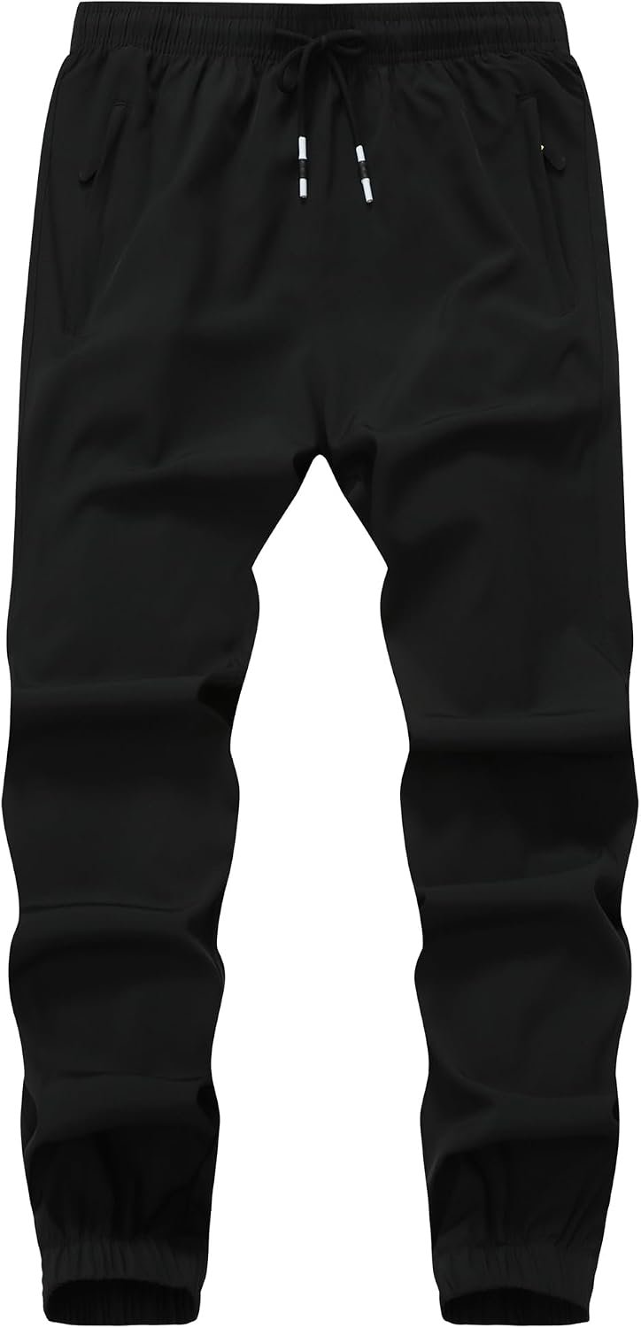 MOHEM Boys Running Joggers Pants Outdoor Quick Dry Lightweight Athletic Sweatpants