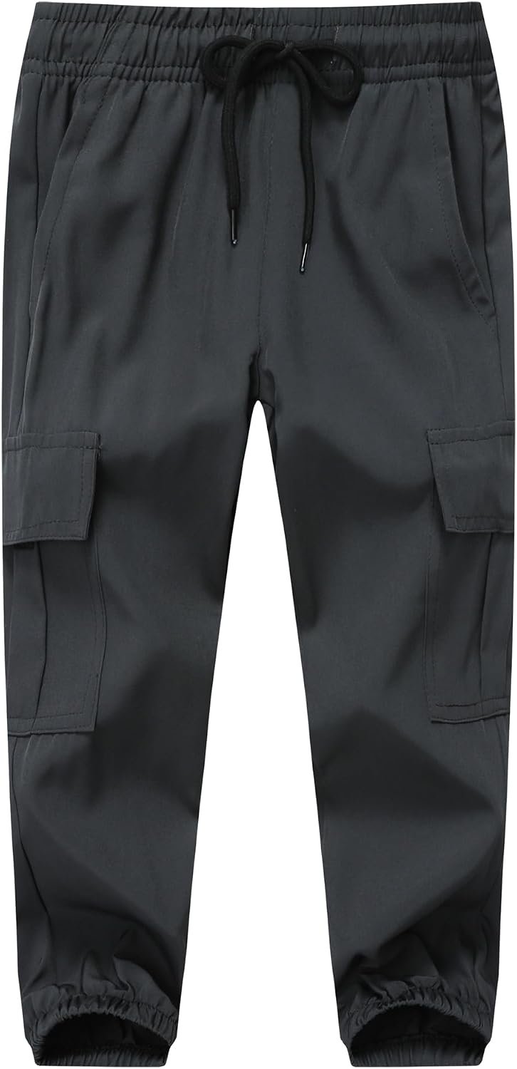 Boys Hiking Cargo Pants Boys Quick Dry Joggers Kids Pull On