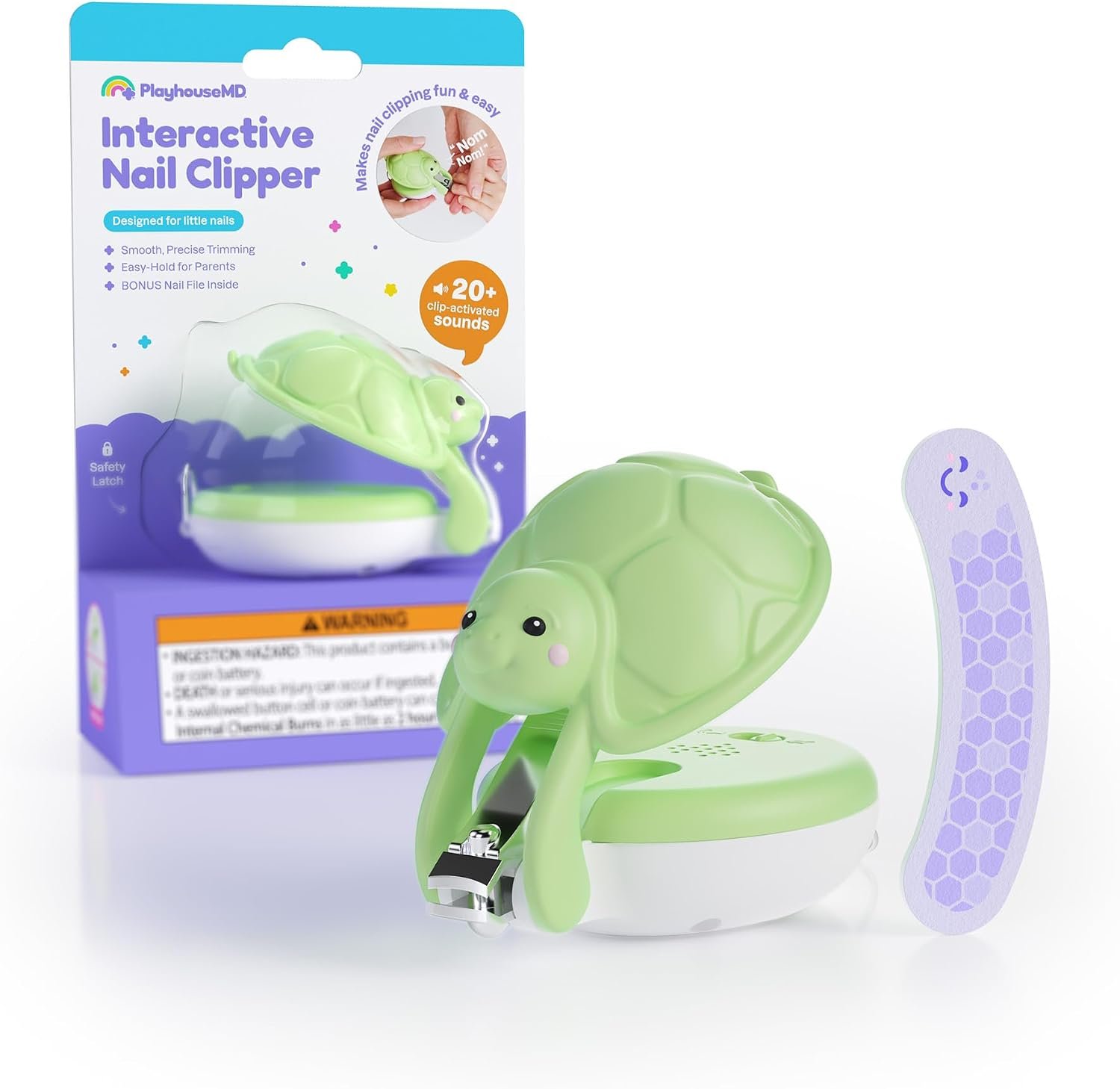 Interactive Baby & Kids Nail Clipper with Sounds & File