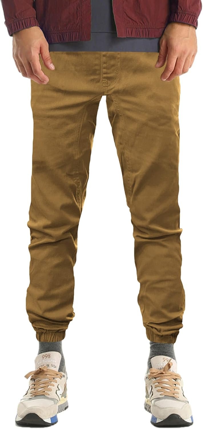Southpole Boys Twill Jogger Pants in Basic Stretch Twill Fabric
