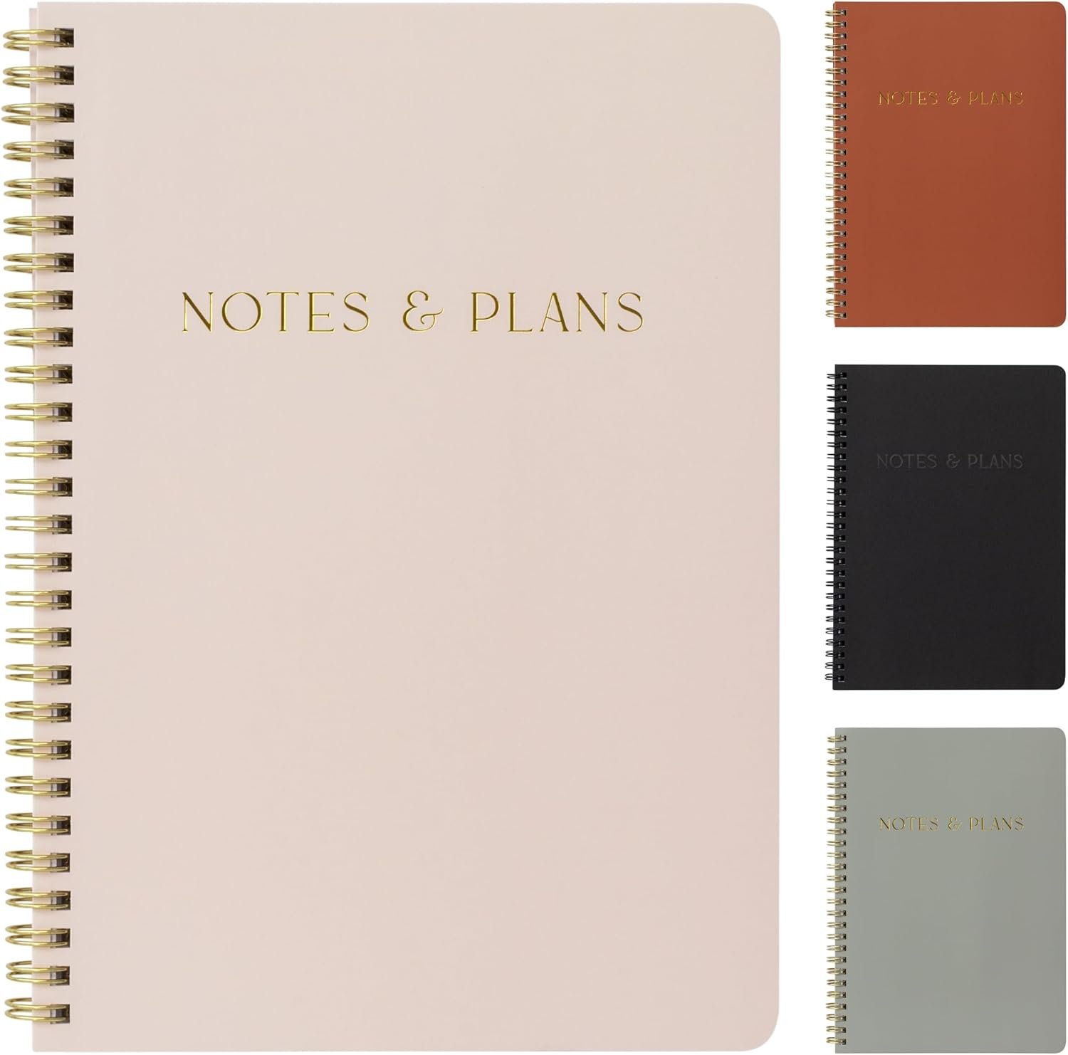 Beautiful Daily Planner And Notebook With Hourly Schedule – Aesthetic Spiral To do List Notepad to Easily Organize Your Tasks And Appointments – Stylish Book And School Or Office Supplies For Women