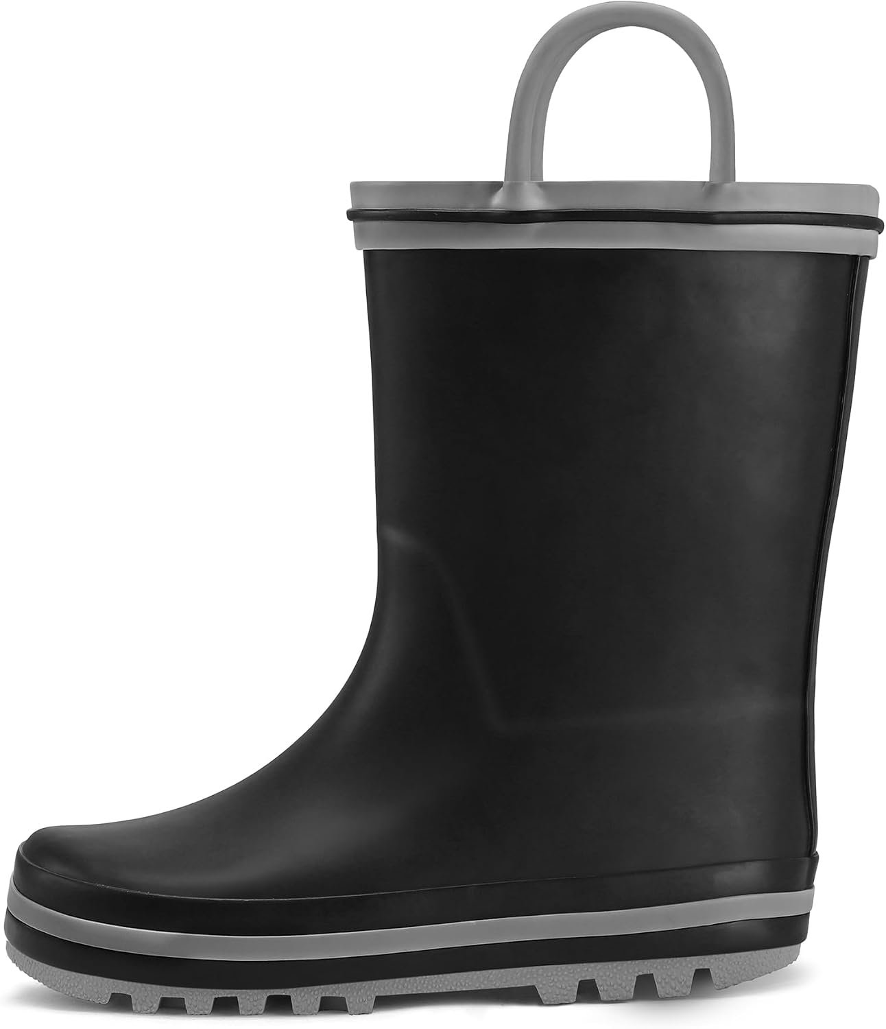 Kids Rain Boots Waterproof Printed Rubber boots with Handles | Slip on, Double Handles,Slip Resistant