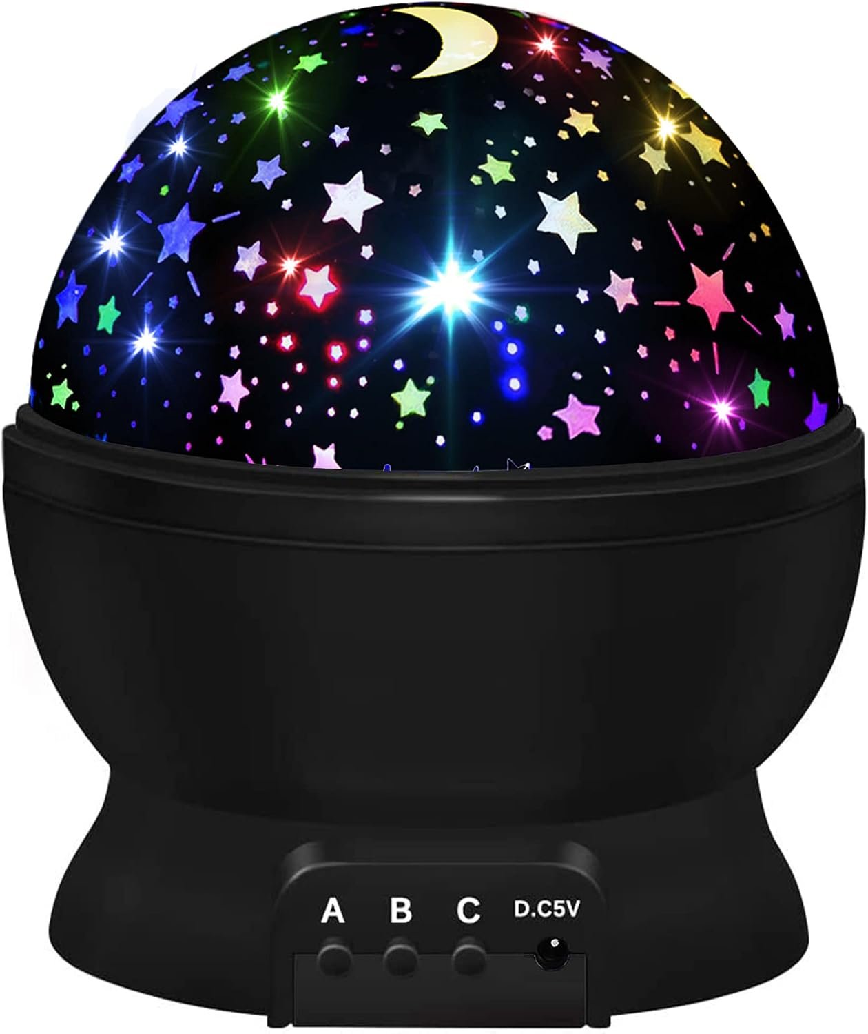 Night Light for Kids,Boys Toys for 3 4 5 6 7 8 Year Old Boys,Star Projector 360 Degree Rotation – 4 LED Bulbs 16 Light Color Changing with USB Cable,Lamp Ceiling Lights for Kids Bedroom