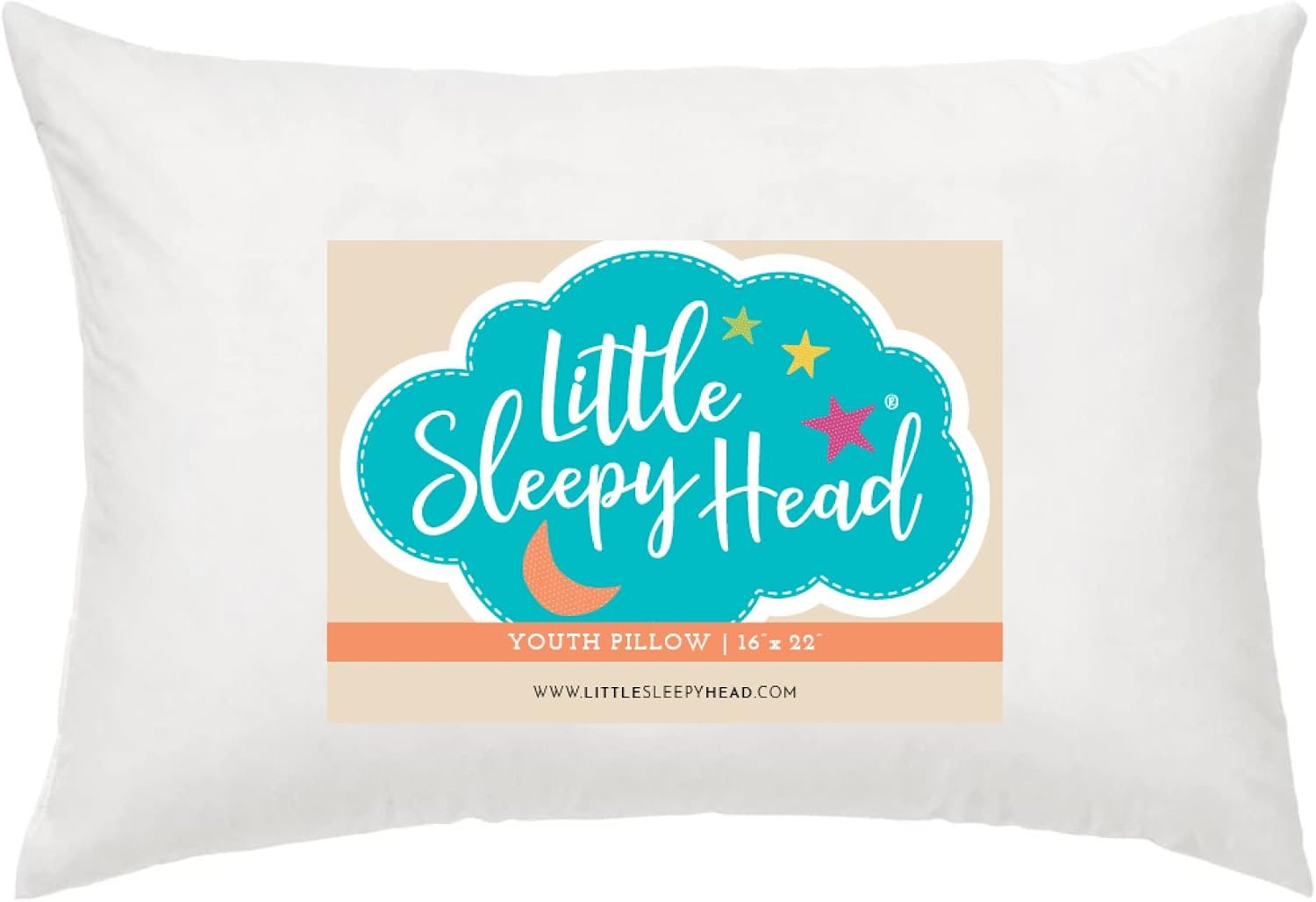 Little Sleepy Head Youth Pillow 16×22 – Soft & Hypoallergenic Bed Pillow Youth Pillows for Sleeping Age 5-10 – Snugly Designed Youth Neck Pillows for Travel, School and Bedtime – (1 Pack)
