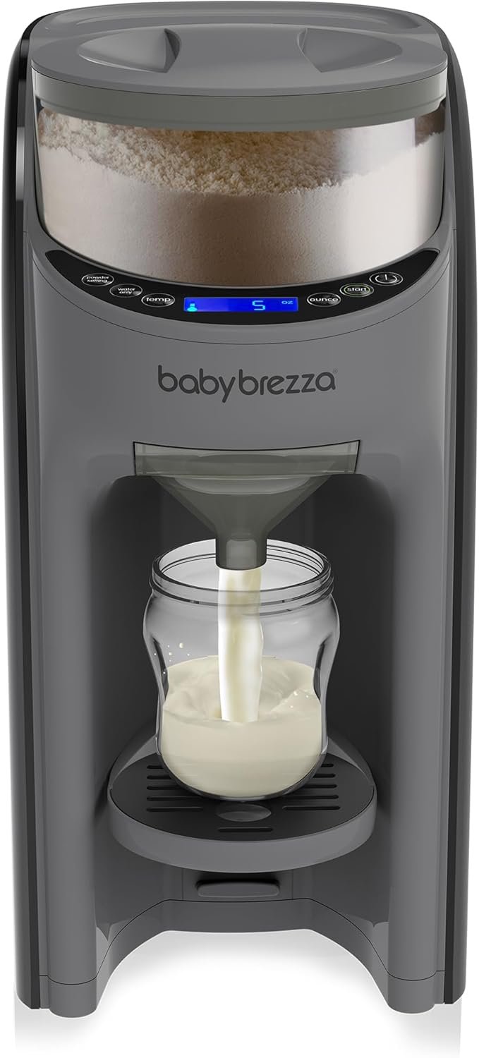 Baby Brezza Formula Pro Advanced Formula Dispenser Machine – Automatically Mix a Warm Formula Bottle Instantly – Easily Make Bottle with Automatic Powder Blending, Charcoal