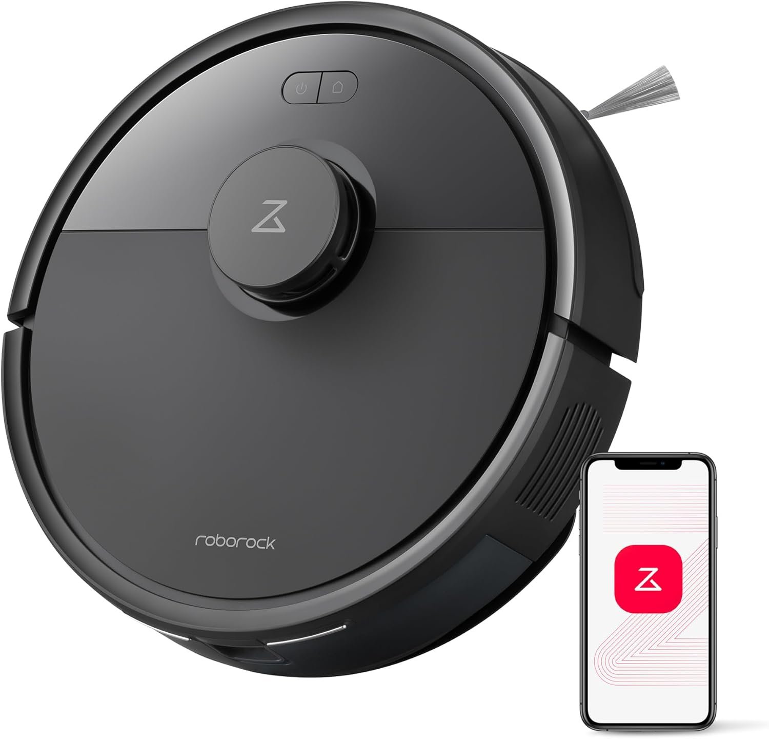 roborock Q7 L5 Robot Vacuum and Mop Combo, 8,000Pa Suction | Upgraded from Q5 Pro, Dual Anti-Tangle System, LiDAR Navigation, Multi-Level Mapping, Self-Charging Robotic Vacuum, Black
