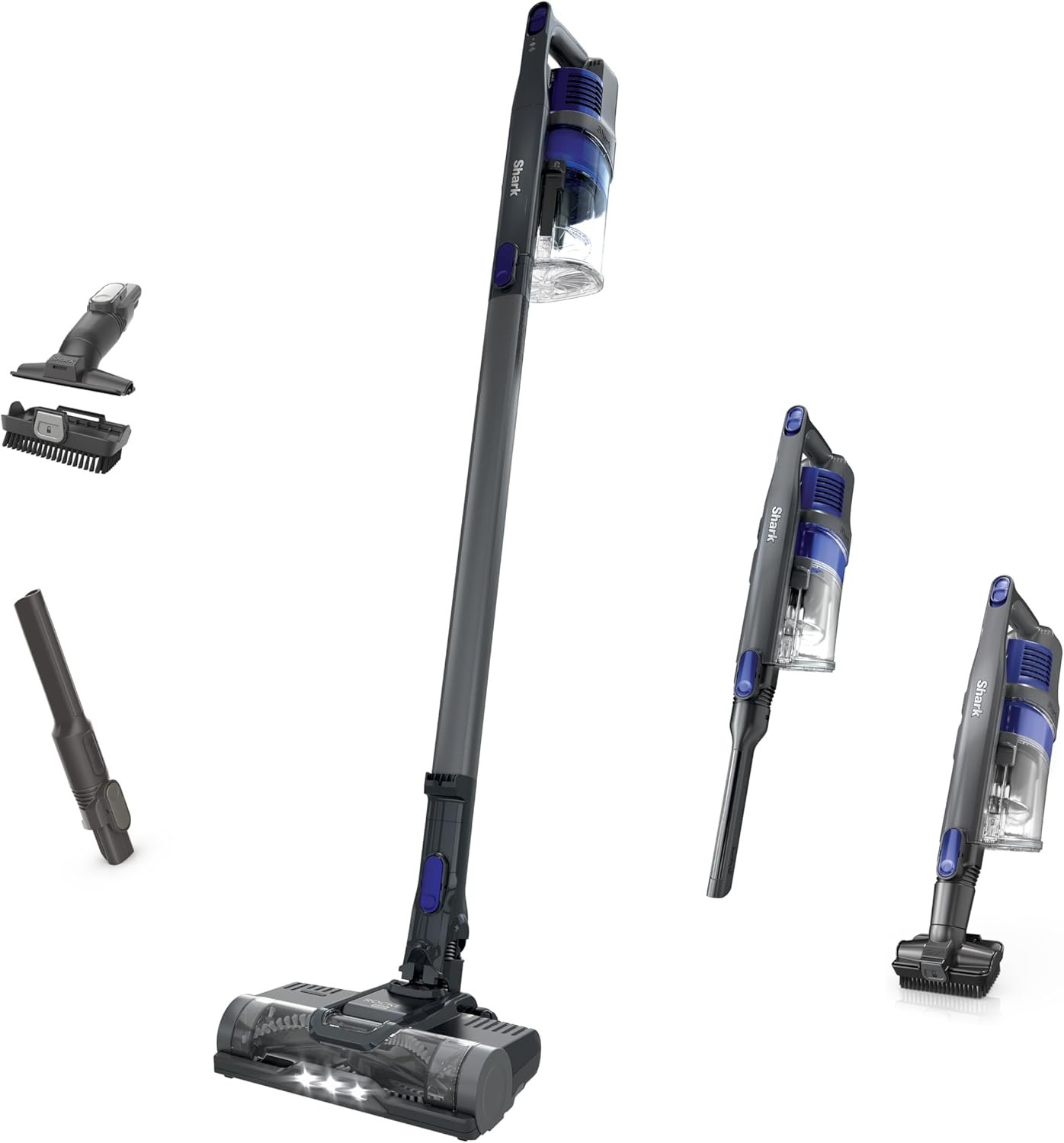 Shark Pet Cordless Stick Vacuum, Grey, IX141 | HyperVelocity Suction, XL Dust Cup, LED Headlights, Removeable Handheld, Crevice & Pet Tool, 40-Min Runtime, Lightweight
