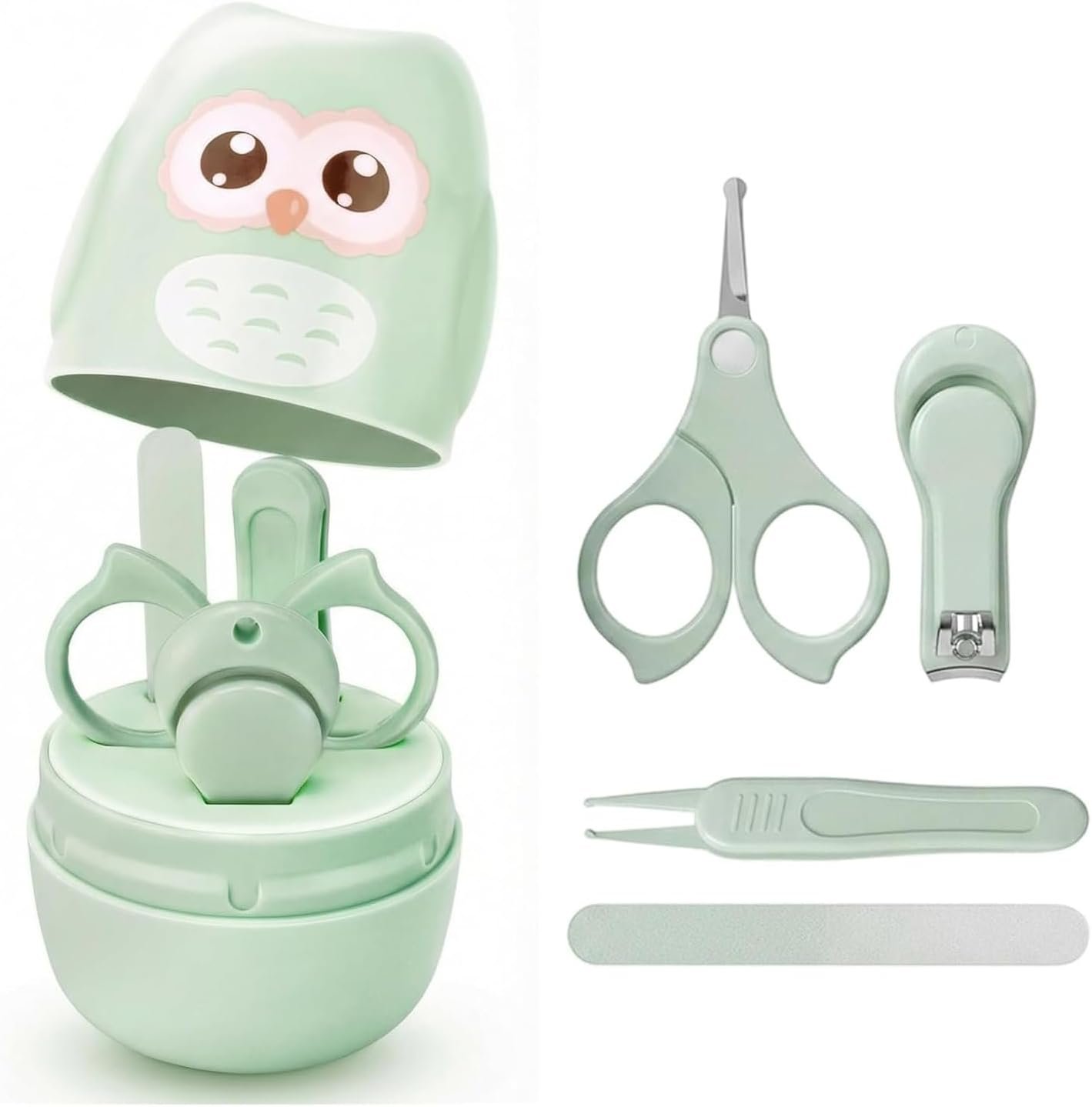 Baby Nail Kit, Baby Nail Clipper Set for Newborn Babies, Cortaunas para Bebe with Nail Clippers for Newborn Babies, Complete Nail Care Solution for Safe and Gentle Grooming