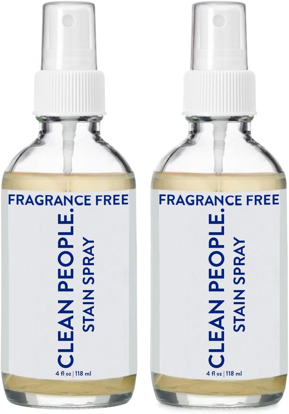 The Clean People Stain Remover Spray – Simple, Clean Ingredients – Laundry Spot Treatment for Food, Pet & Baby Stains – Boosted with Enzymes – Fabric Safe – 4oz (2 Pack)