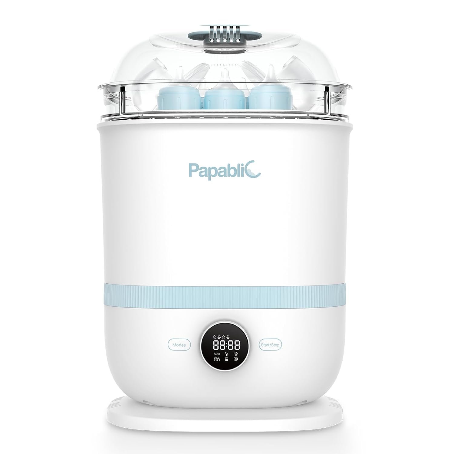 Papablic Bottle Sterilizer and Dryer Pro Max, 13 Bottles Large Capacity | Electric Steam Bottle Sanitizer for Baby Bottles, Parts & Other Newborn Essentials, Big Family