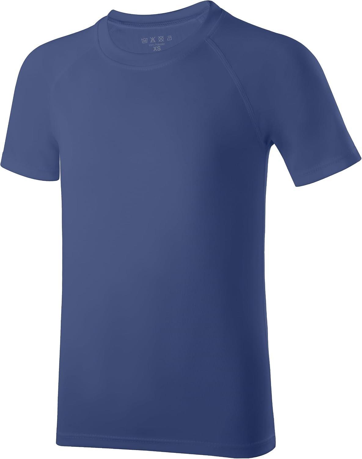 Boys’ Rash Guard Swim Shirt, Toddler to Youth Kids UPF 50+ Sun Protection Short Sleeve Water Shirts for Beach Surf