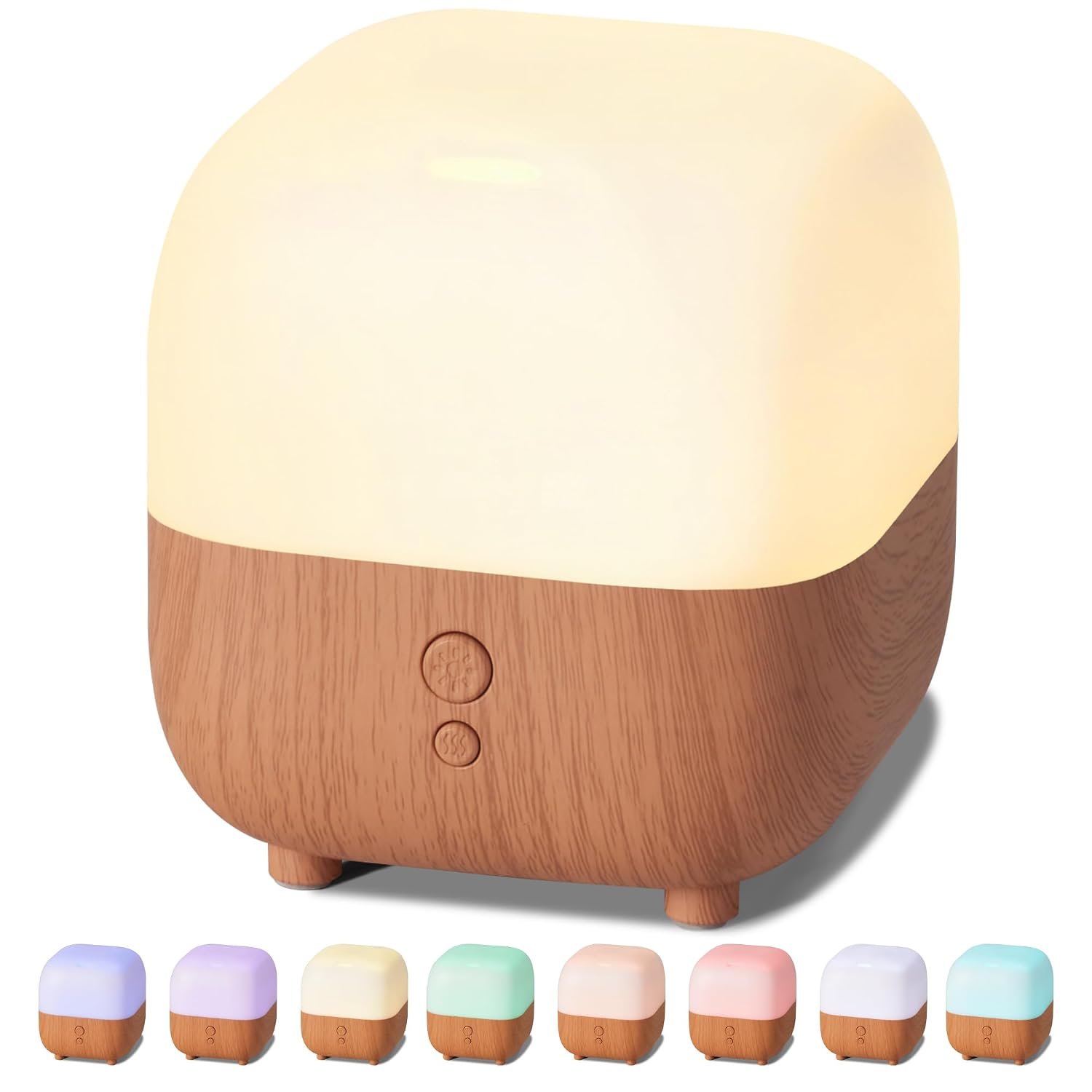 InnoGear 150ml Essential Oil Diffuser, 1 Pack 5-in-1 Diffusers for Home Scent 8 LED Color Aromatherapy Diffuser Air Desk Mini Humidifier Small Vaporizer Aroma for Computer Laptop Office, Medium