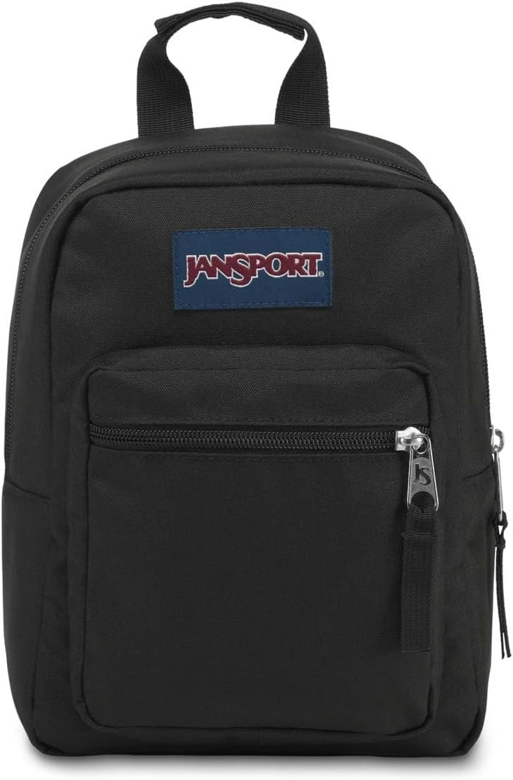 JanSport Big Break Insulated Lunch Bag – Small Soft-Sided Cooler Ideal for Class, Work, or Meal Prep, Black