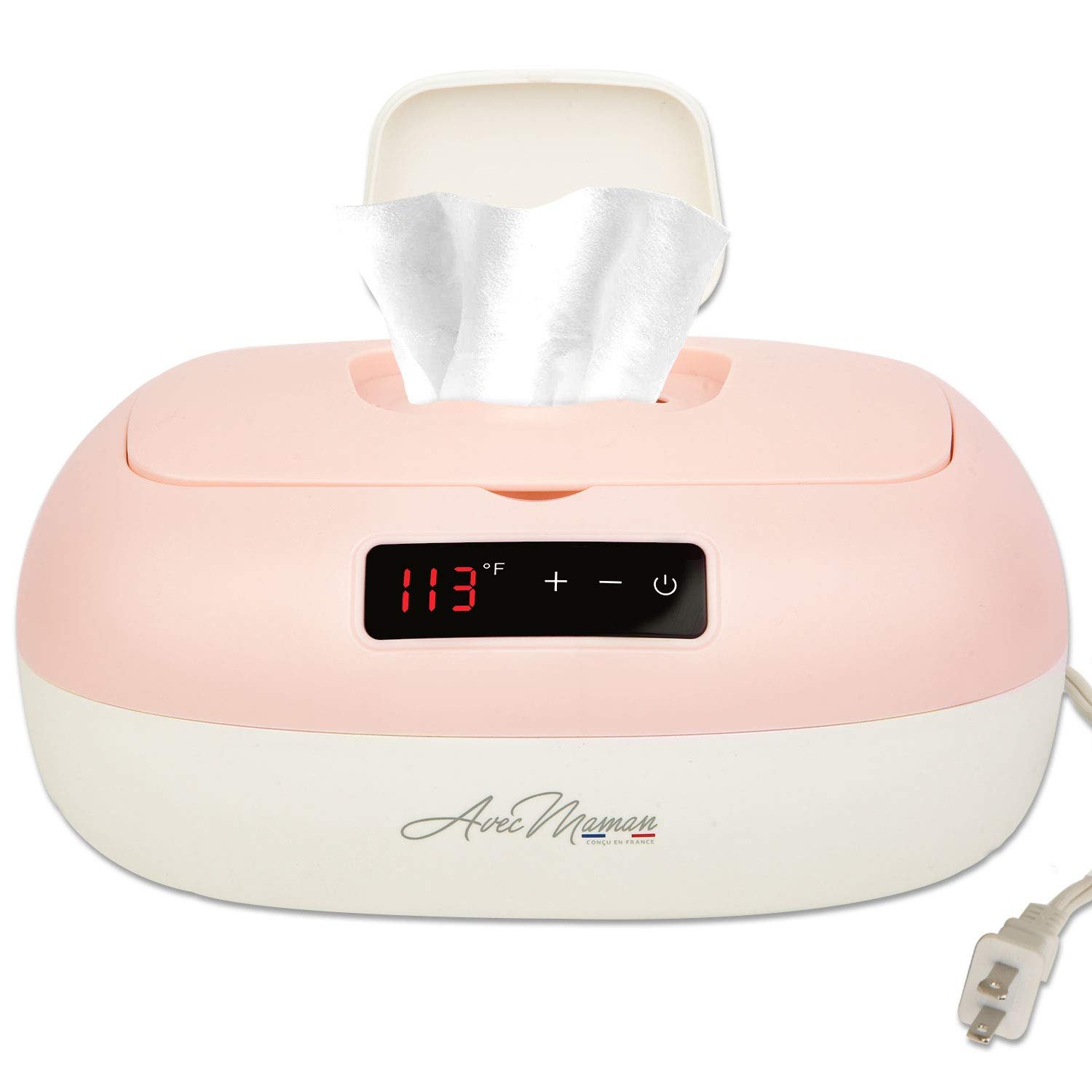 La Caresse Baby Wipe Warmer – Baby Essentials for Girls – Wet Wipe Dispenser – Adjustable Heat Settings Digital Display – Pink – Calentador de Wipes para Bebes – Blue
