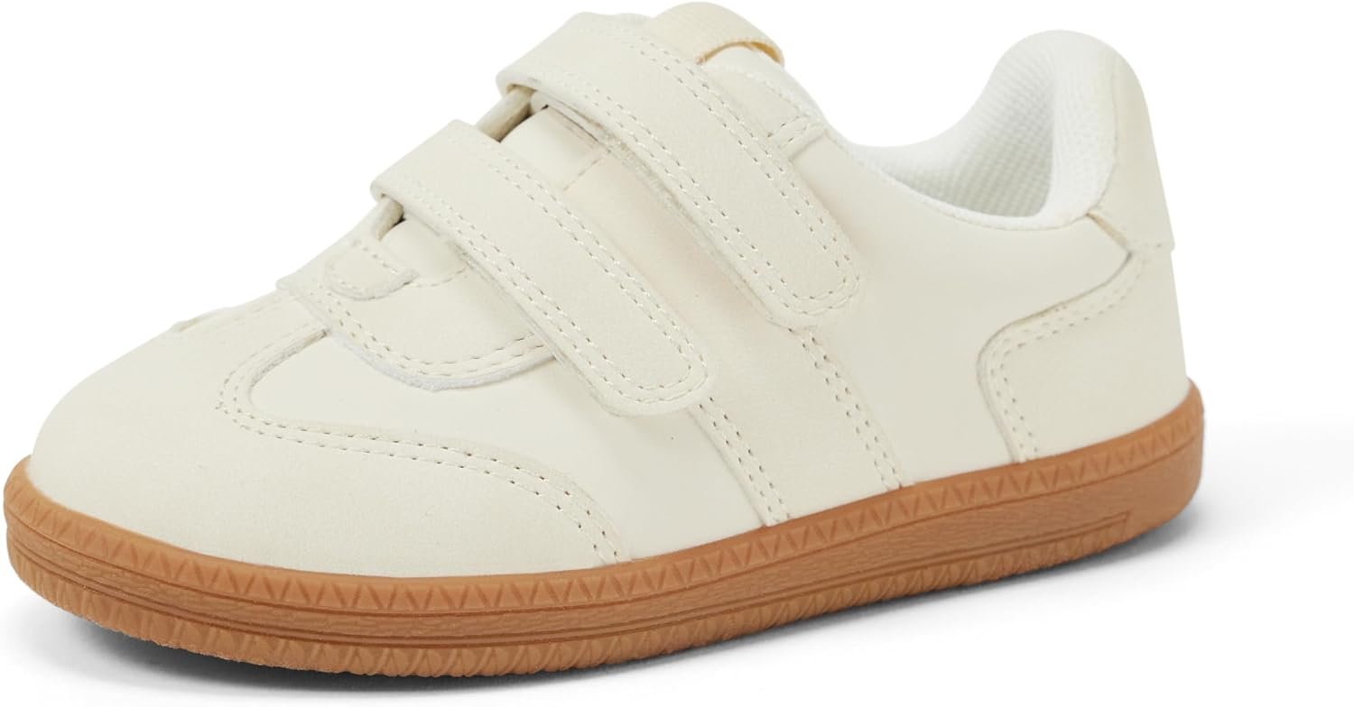Amazon Essentials x Sofia Grainge Unisex Kids and Toddlers’ Hook and Loop Sneakers with Rubber Sole