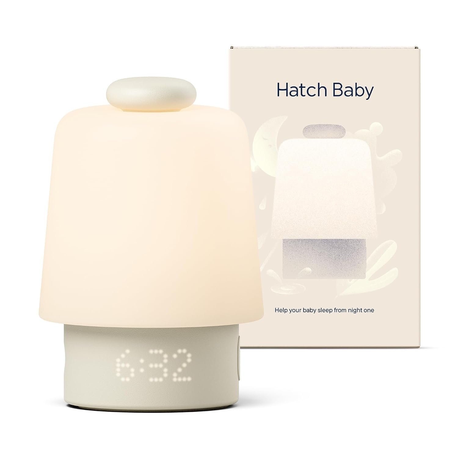Hatch Baby Sound Machine, Night Light | Sleep Support | Registry Essential, Routine Builder, Time-to-Rise Alarm Clock, White Noise, Nursery Stories, Toddler Kids (Wi-Fi) (Putty)