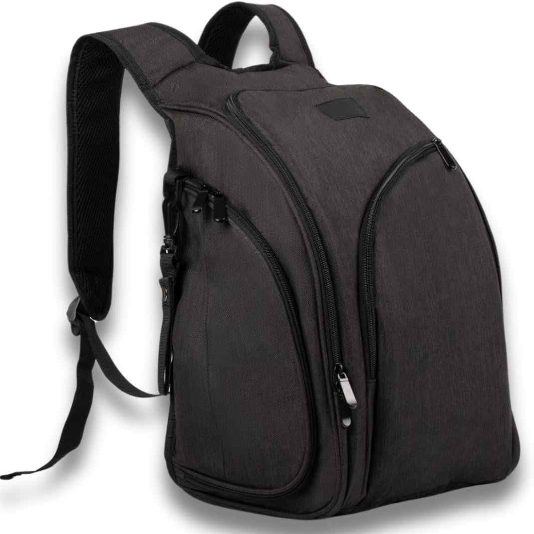 JOHAR Travel Diaper Backpack, Waterproof, Anti-Theft, Black | Spacious, Waterproof with Changing Pad, Insulated Pockets, Anti-Theft Pocket