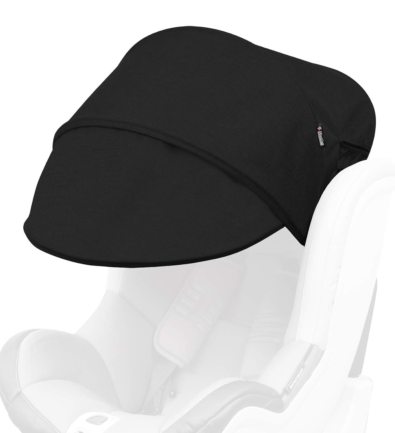 Manito Sun Shade Extender/Auxiliary Canopy for Car Seat (Black)