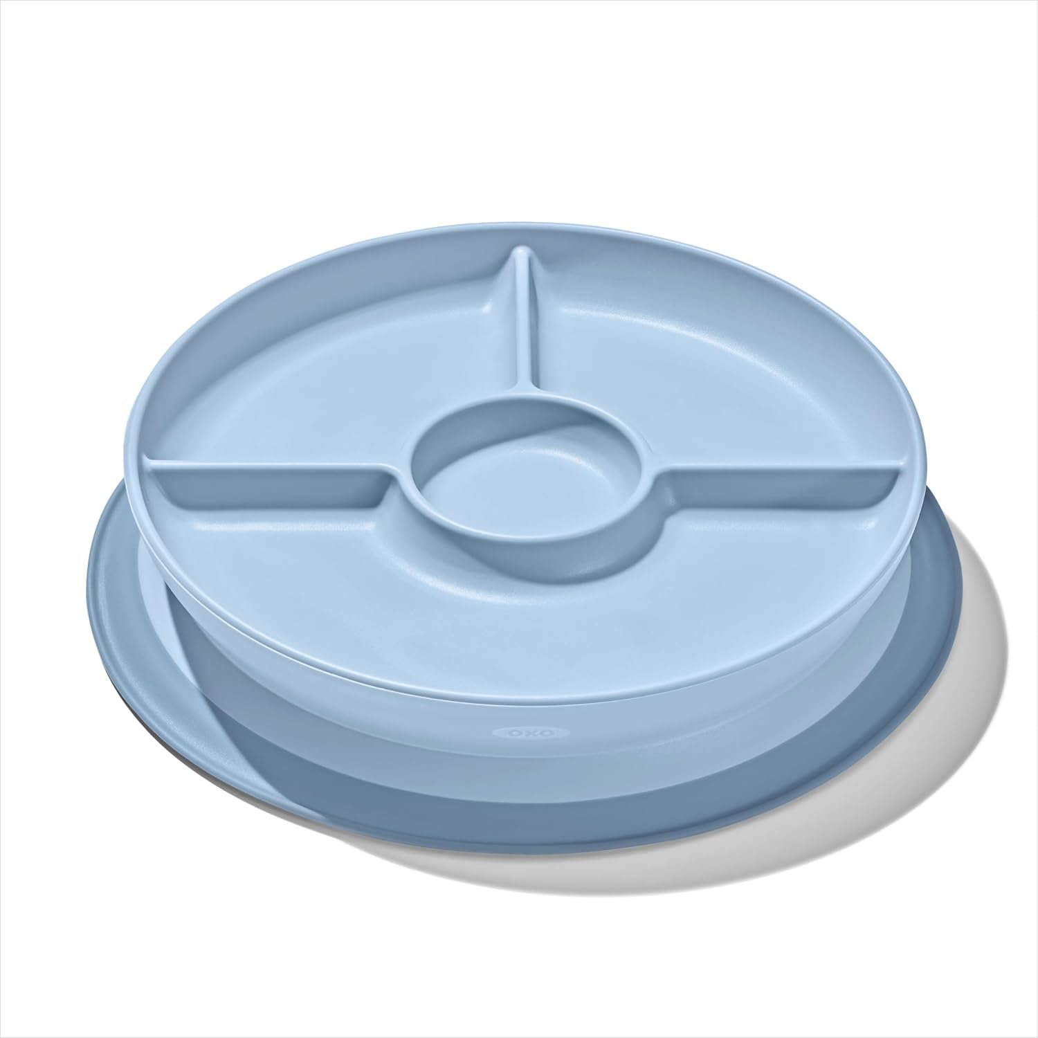 OXO Tot Stick and Stay Suction Divided Plate – Dusk