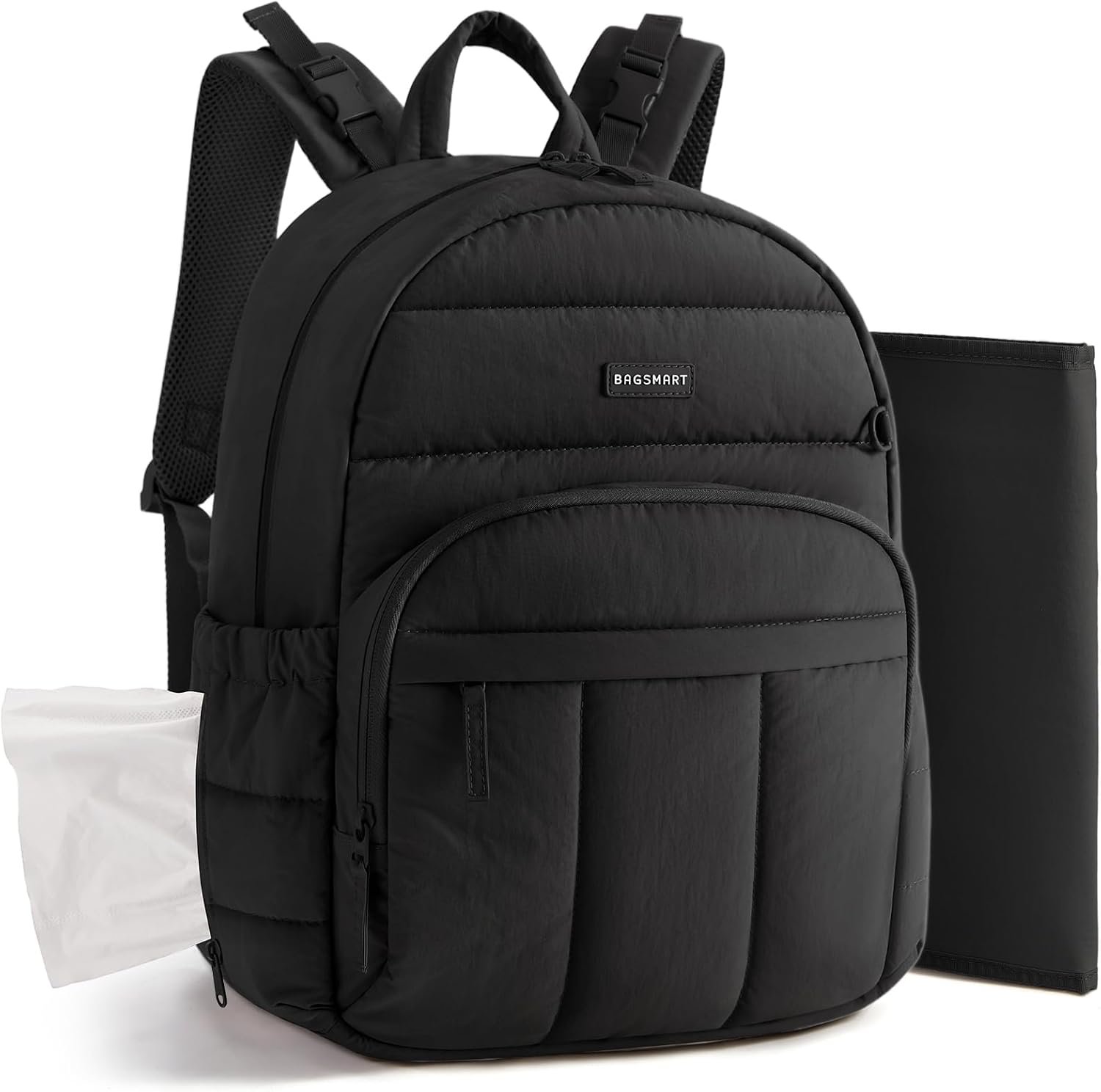 BAGSMART Baby Diaper Bag with Waterproof Pad, Lightweight