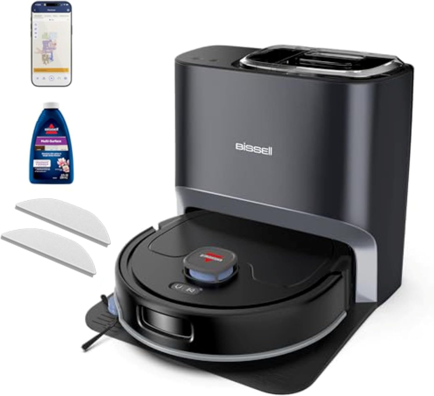 Bissell FlexClean Robot Vacuum & Mop, LiDAR Navigation, HEPA, 4270