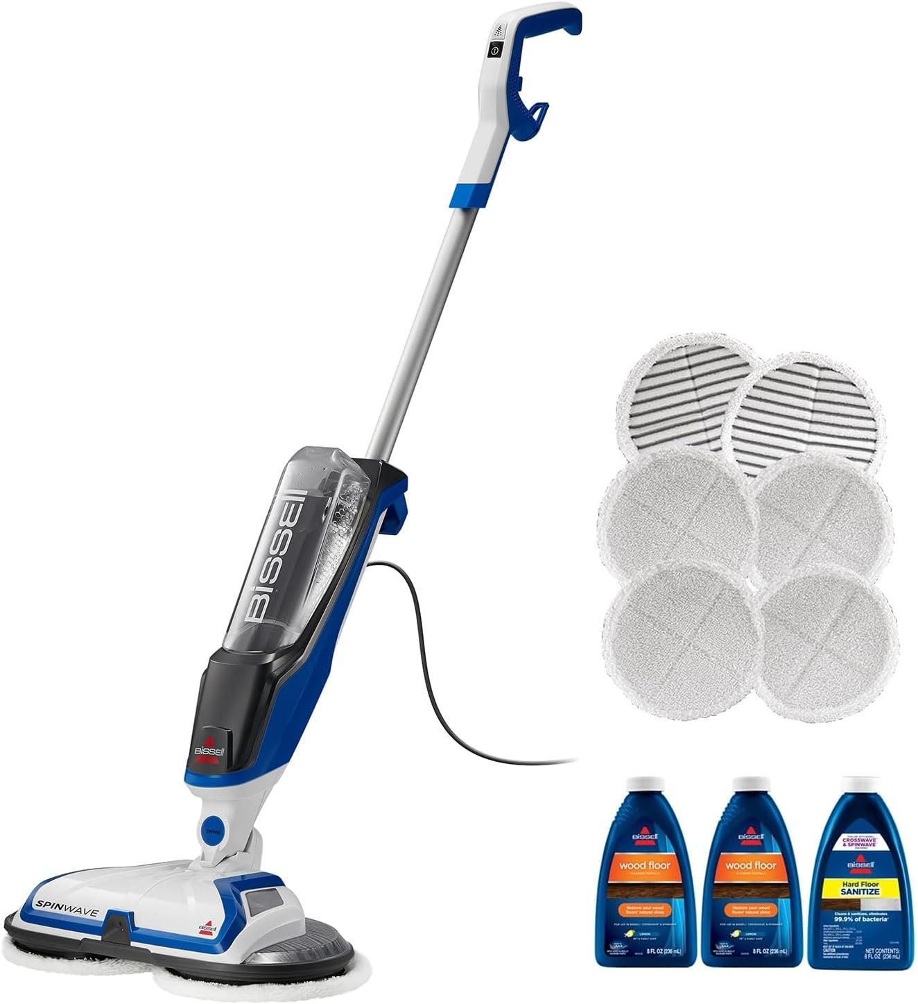 BISSELL SpinWave Hard Floor Expert Corded Spin Mop Cleaner, 20393