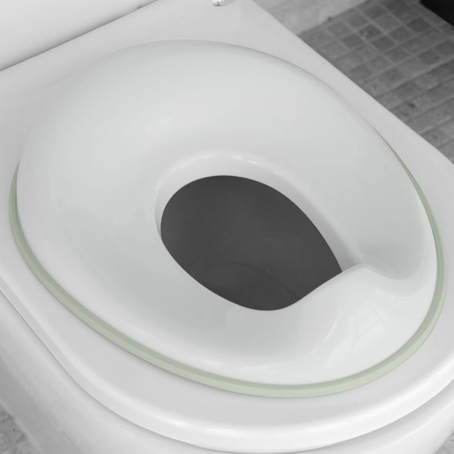 Jool Baby Potty Training Seat for Boys and Girls, Fits Round & Oval Toilets, Non-Slip with Splash Guard, Includes Free Storage Hook (Sage)