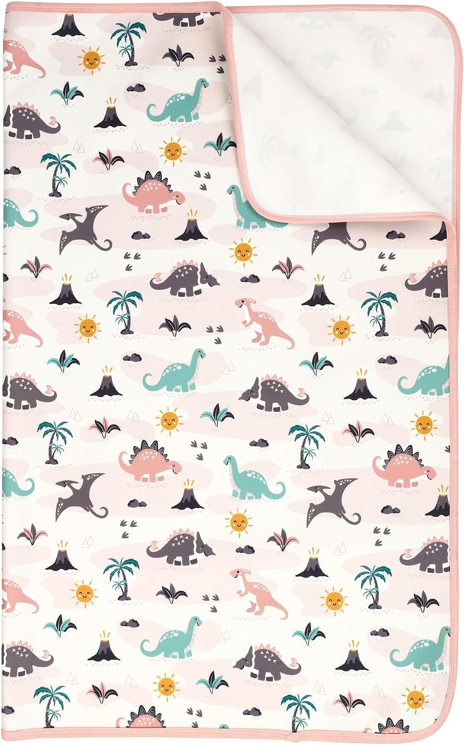 1 Pcak Baby & Kids Waterproof Pee Pad 31″x39″ Dino Bed Wetting Pad | Washable Reusable for Potty Training & Diaper Changing, Mattress Protector for Crib & Toddler Bed