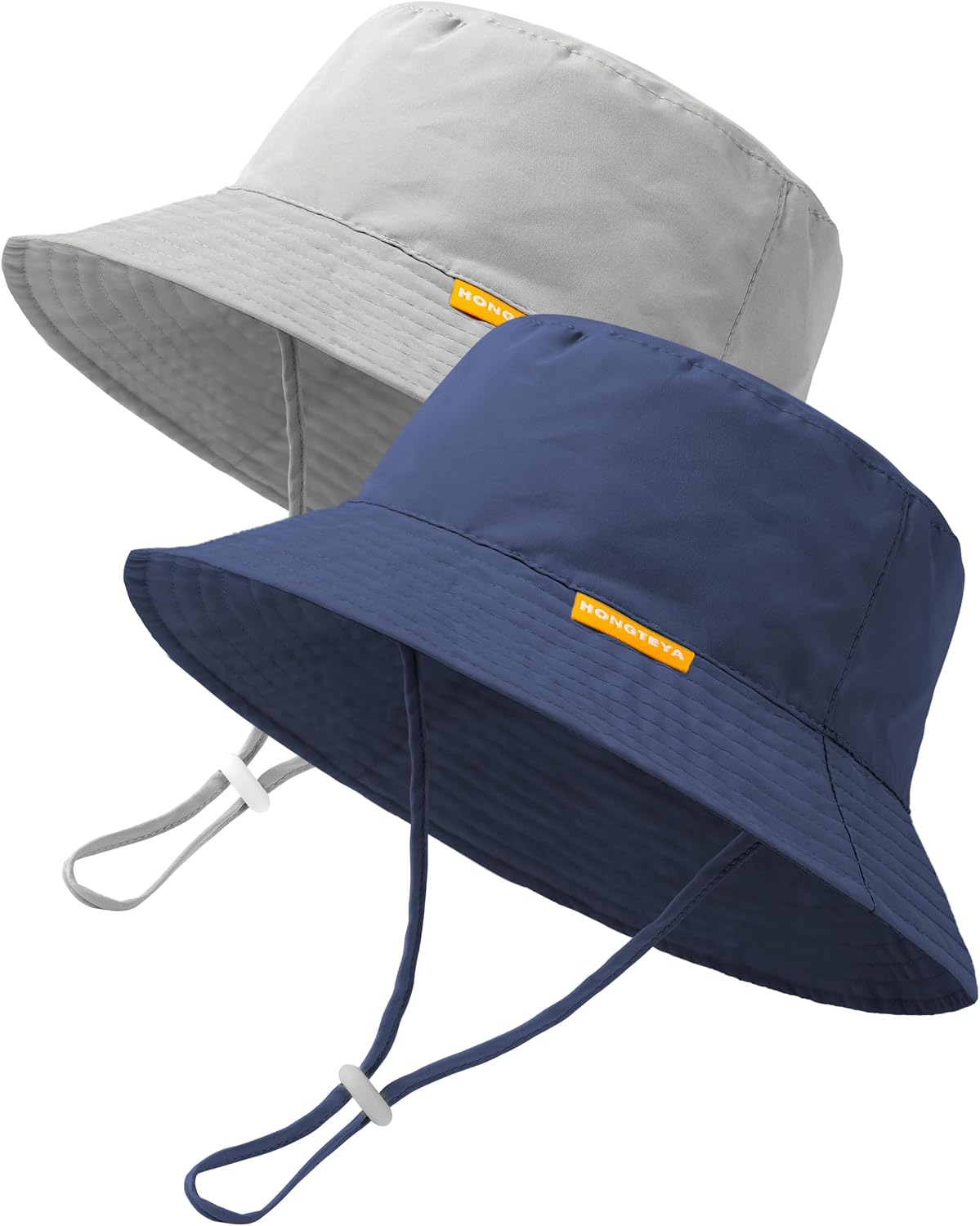 Baby Sun Hat Kids Summer Sun Protection Toddler Bucket Hat Wide Brim Adjustable Beach Hats for Boys Girls Age 0-6 Years