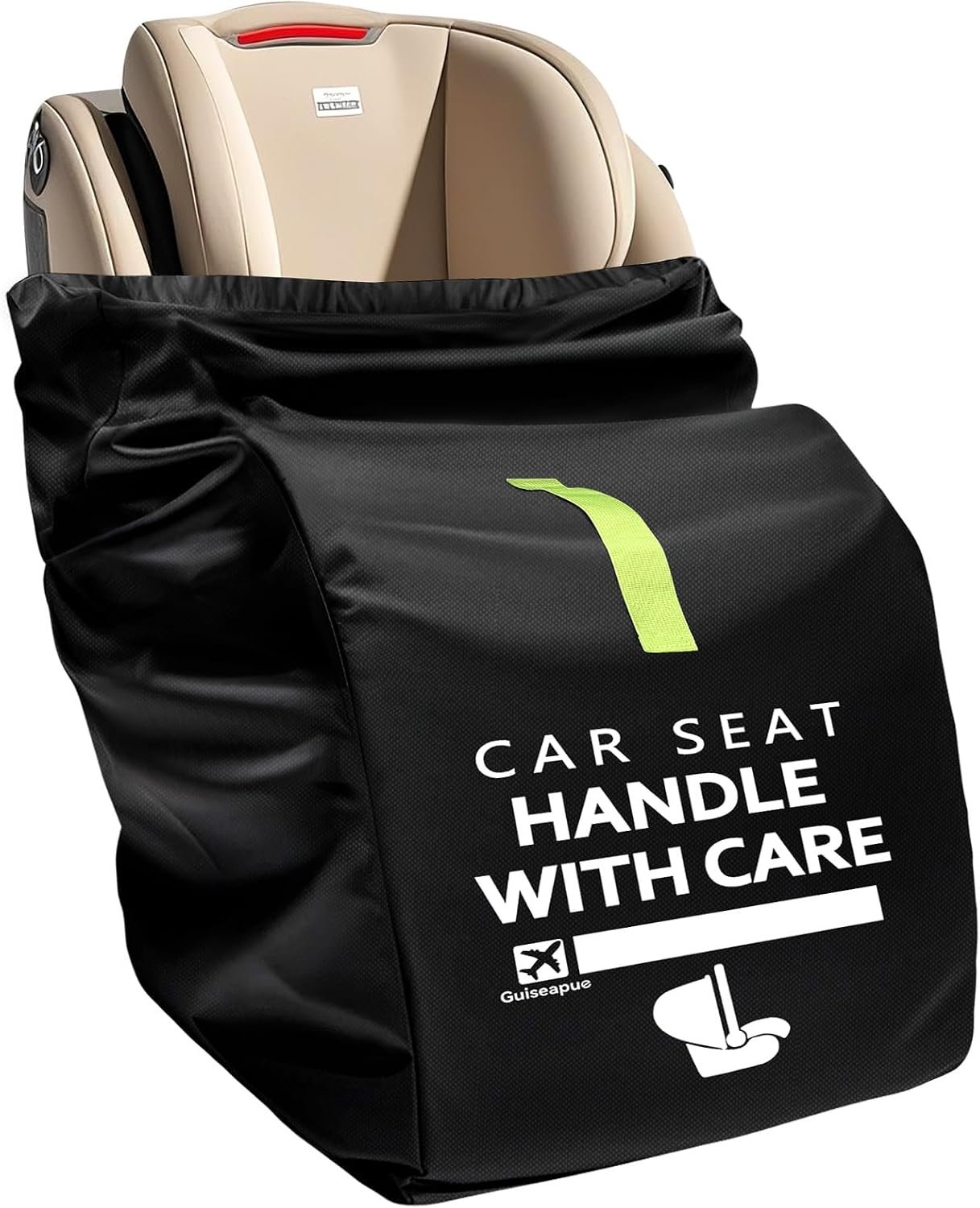 Car Seat Travel Bag for Airplane: Carseat Bags for Air Travel Carseat Cover | Car Seat Bag for Infant Carriers Booster Seats, Fit Doona Graco Evenflo, Airplane Travel Essentials Flying, Baby Travel Gear
