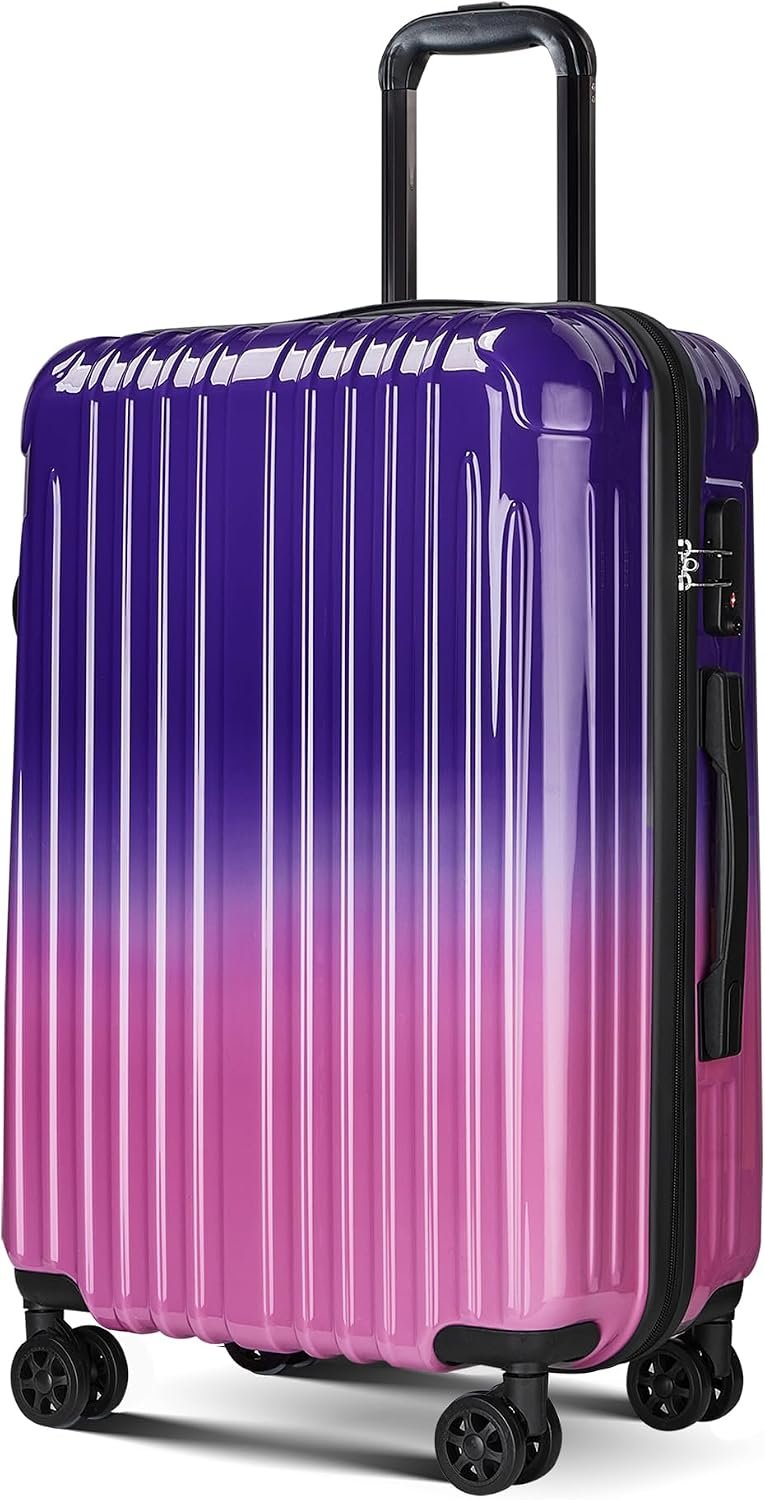 Carry on Luggage – Airline Approved Suitcases with Spinner Wheels, Built-In TSA Lock，Hard Shell Expandable Suitcases