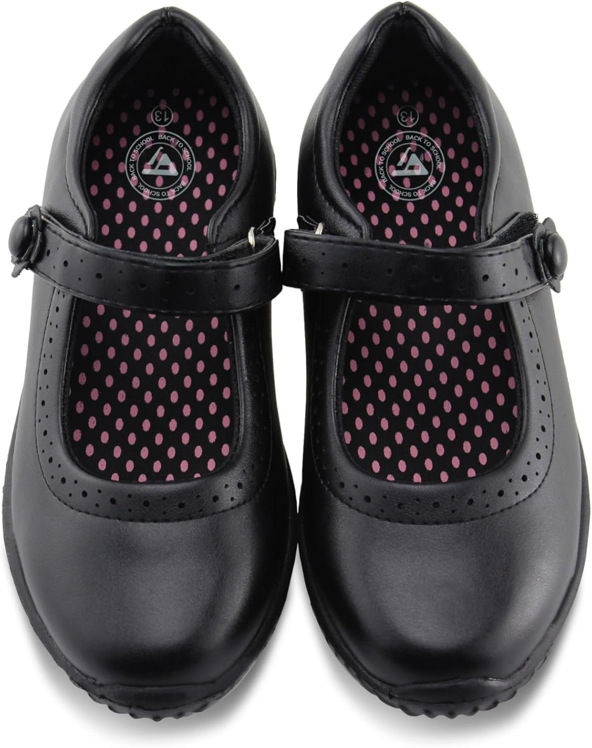 JABASIC Girl’s Mary Jane School Uniform Shoes